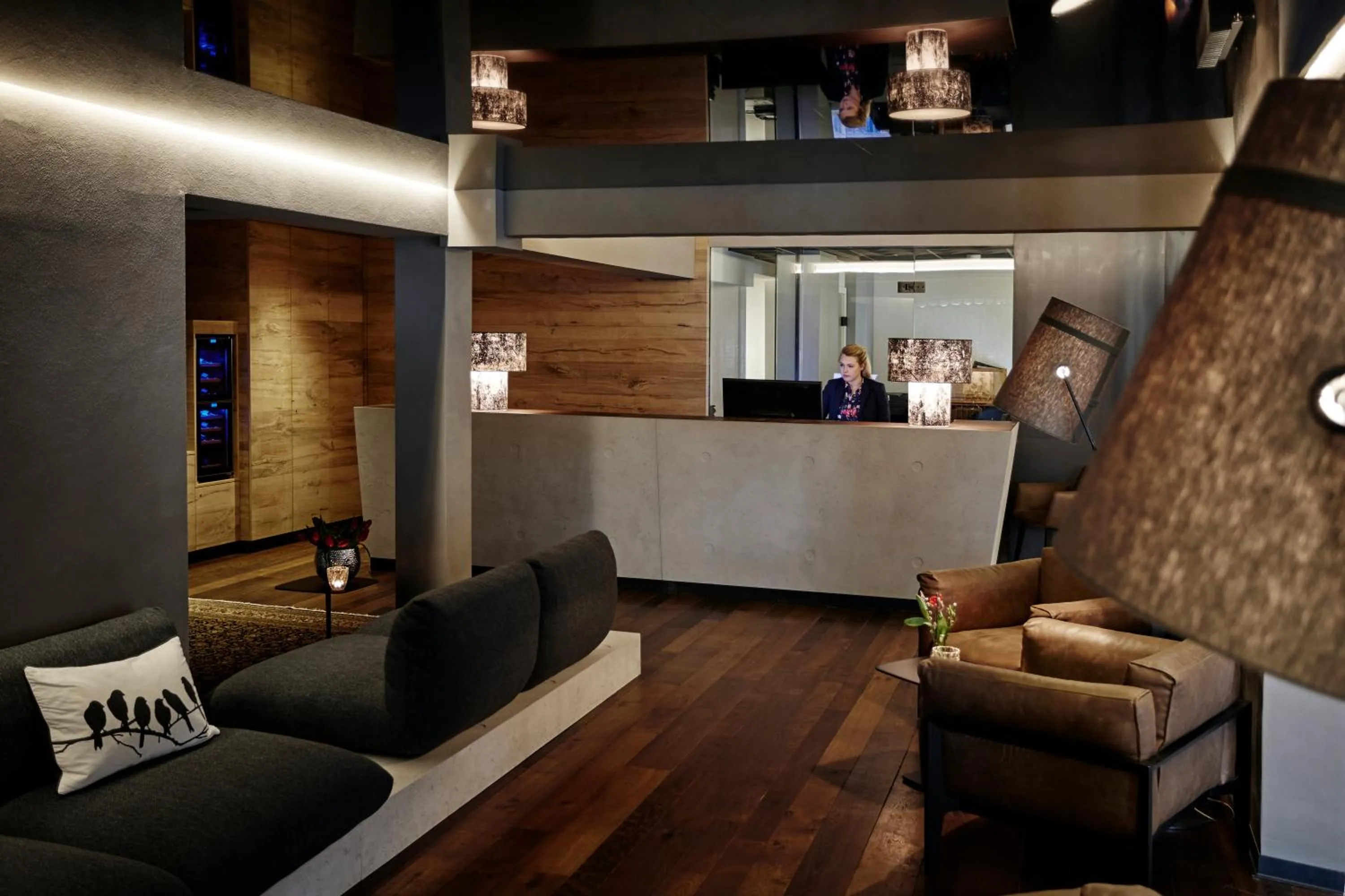 Lobby or reception in Hotel Seegarten