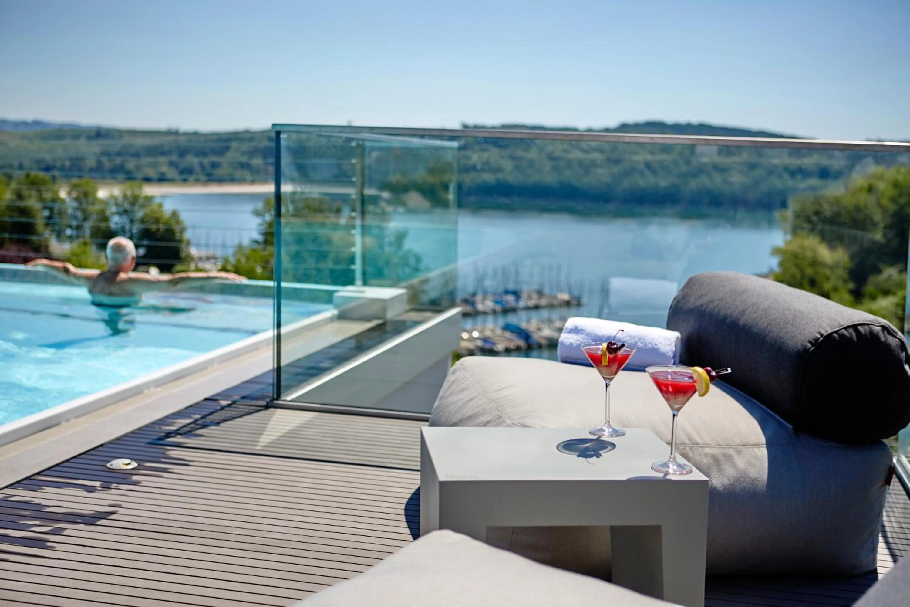 Pool view in Hotel Seegarten