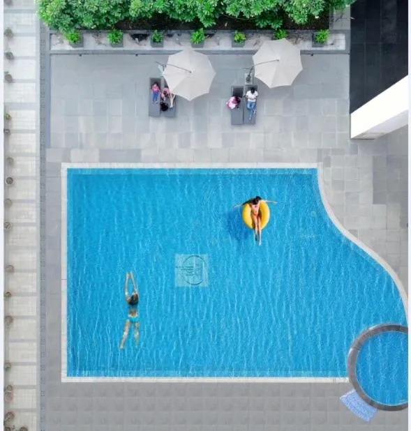 Pool view in TDI Club Retreat Kundli