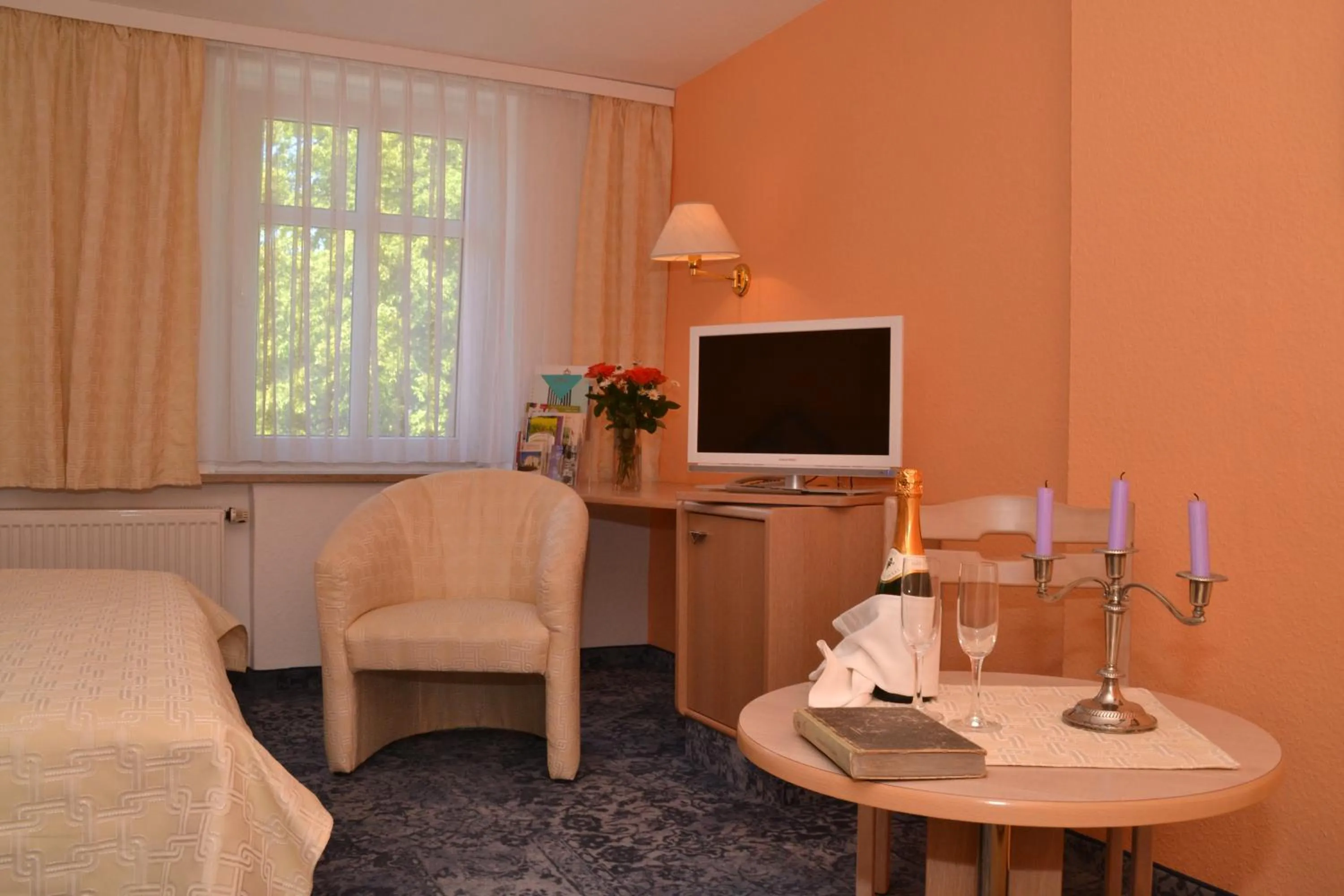 Decorative detail, Bed in Parkhotel Helene