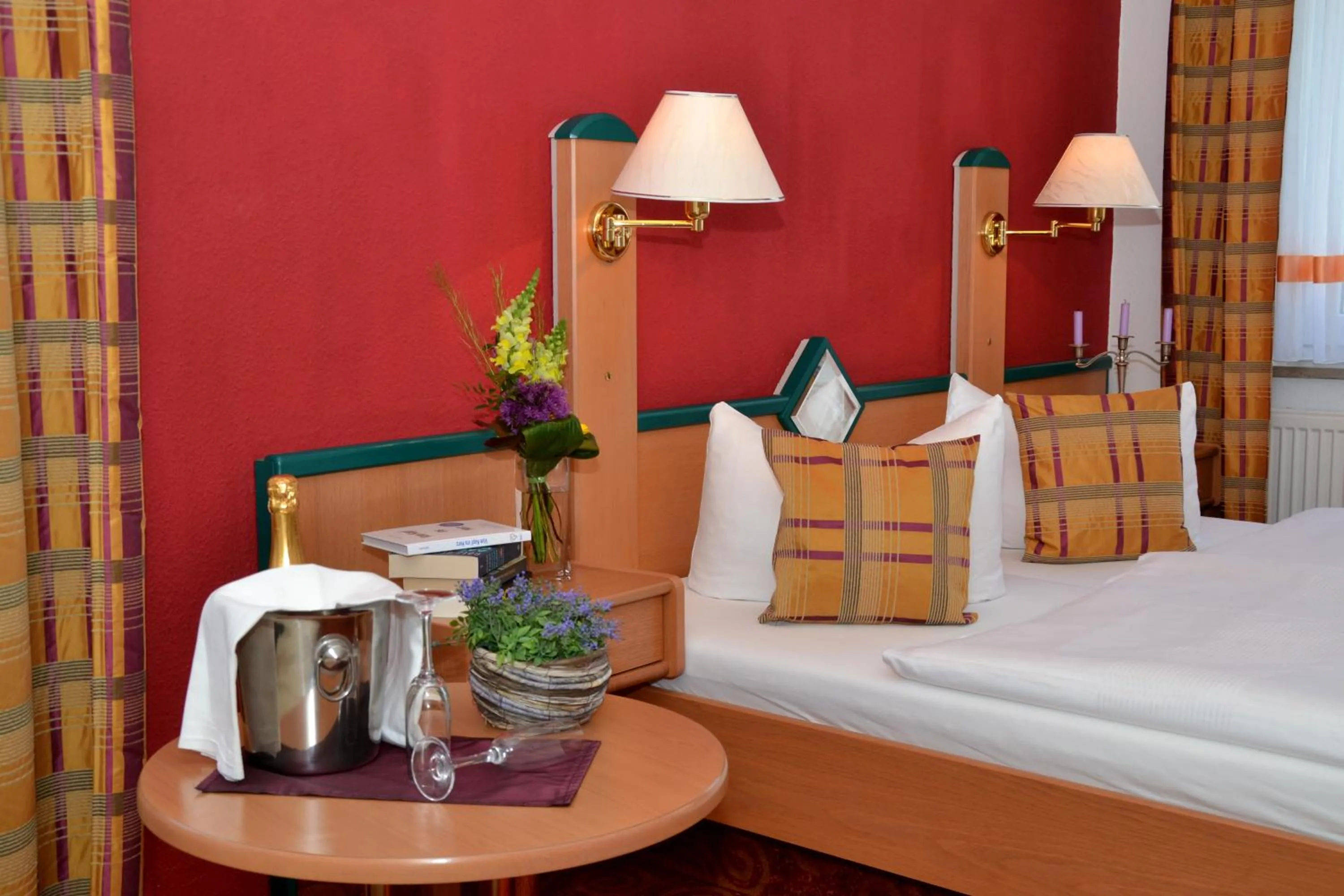 Decorative detail, Bed in Parkhotel Helene