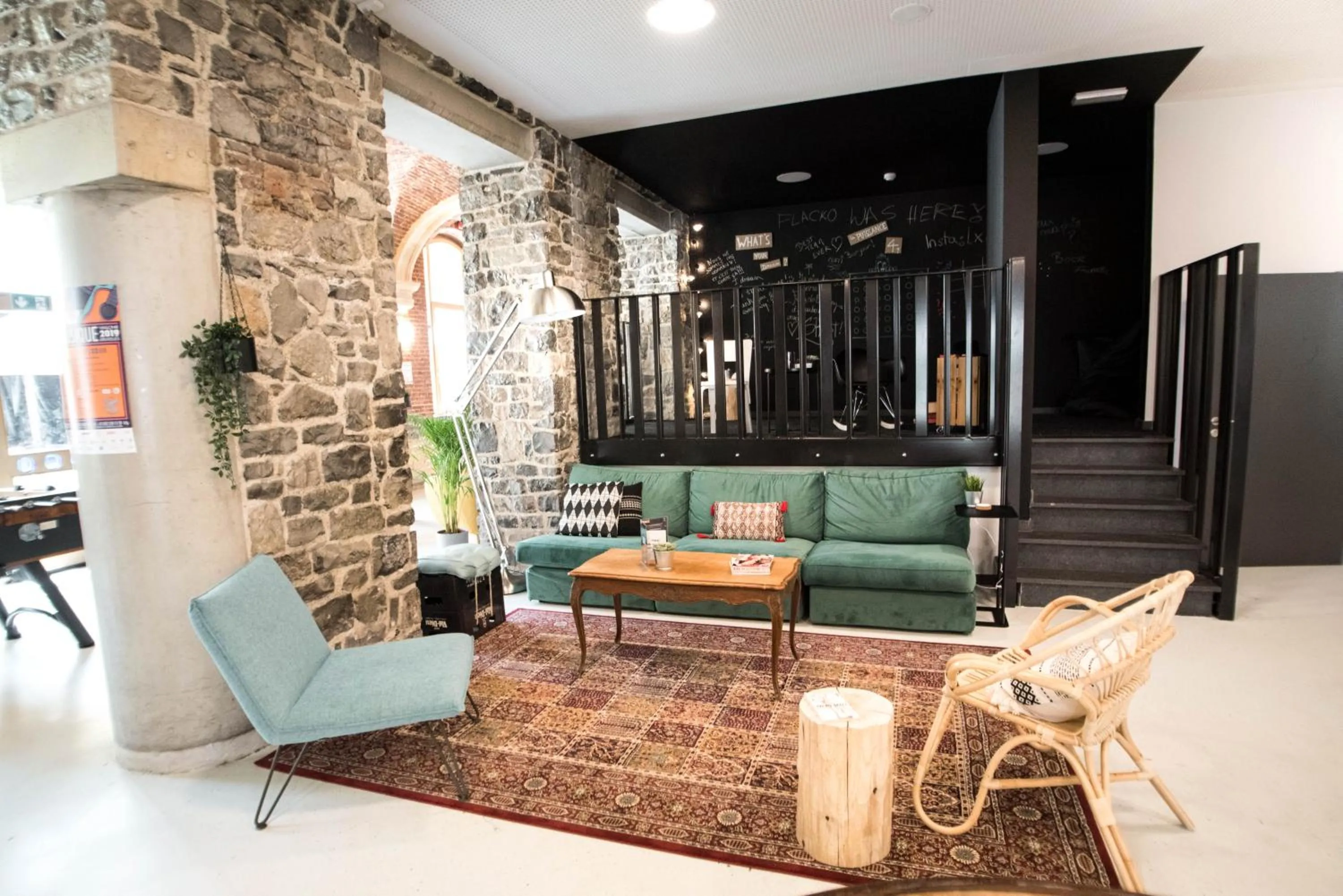 Lobby or reception in Liège Youth Hostel