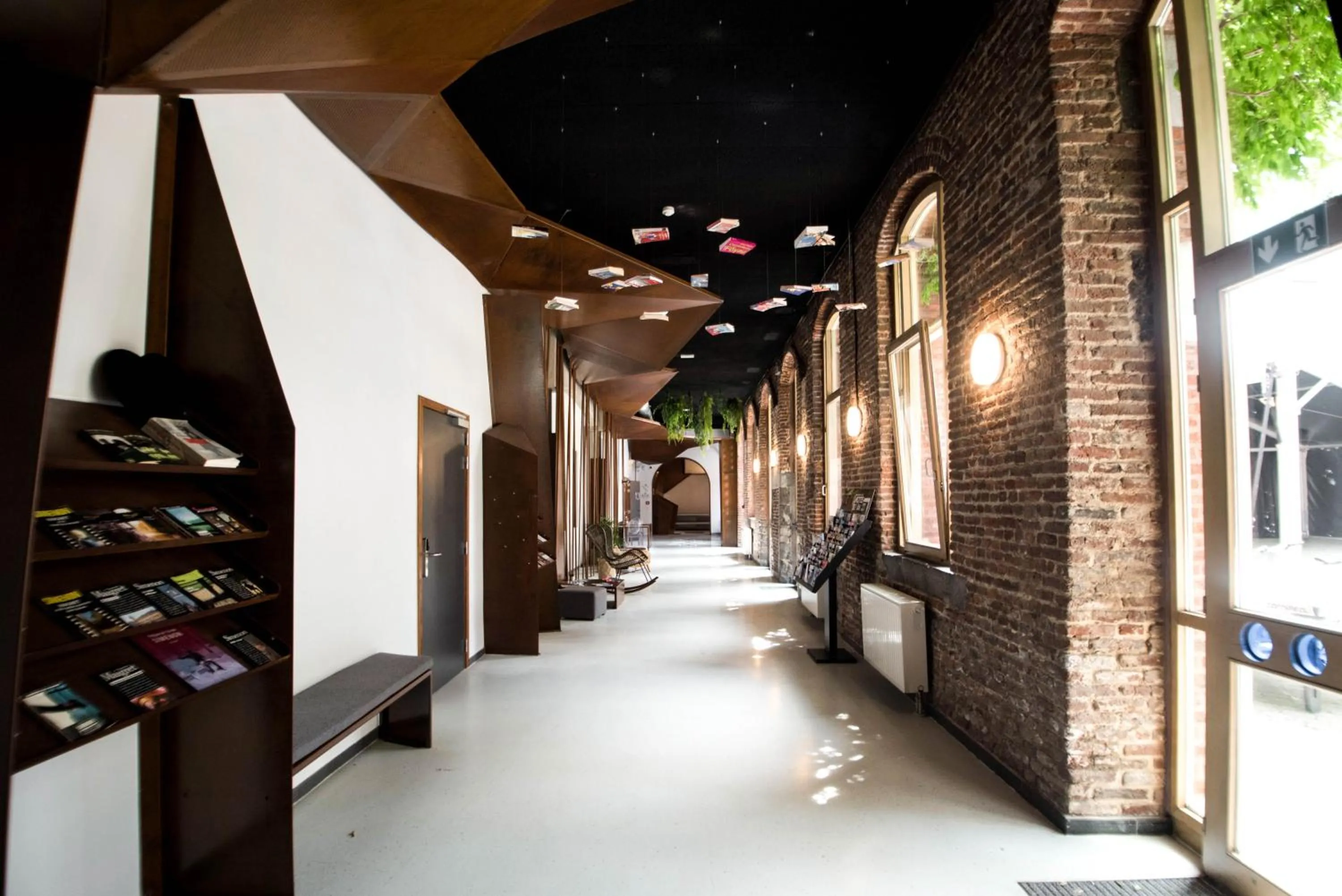 Patio in Liège Youth Hostel