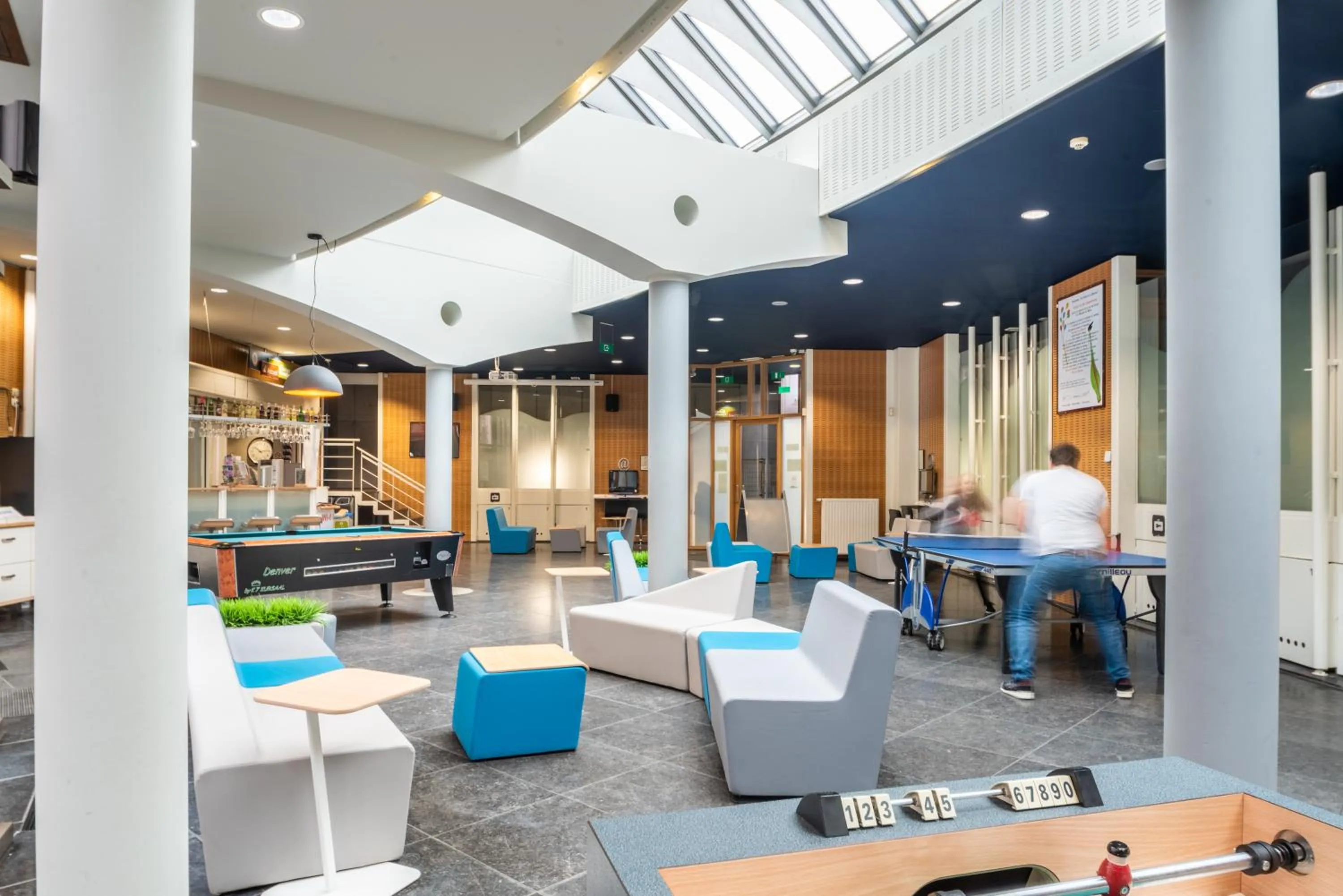 Lobby or reception in Auberge de Jeunesse de Mons