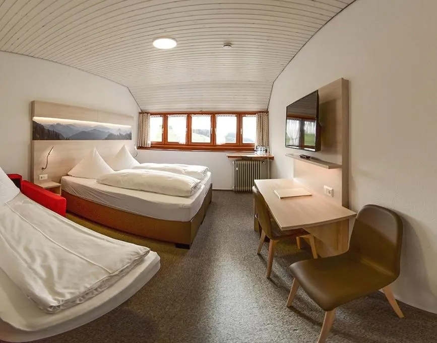 Photo of the whole room, Bed in Hotel Hirschen