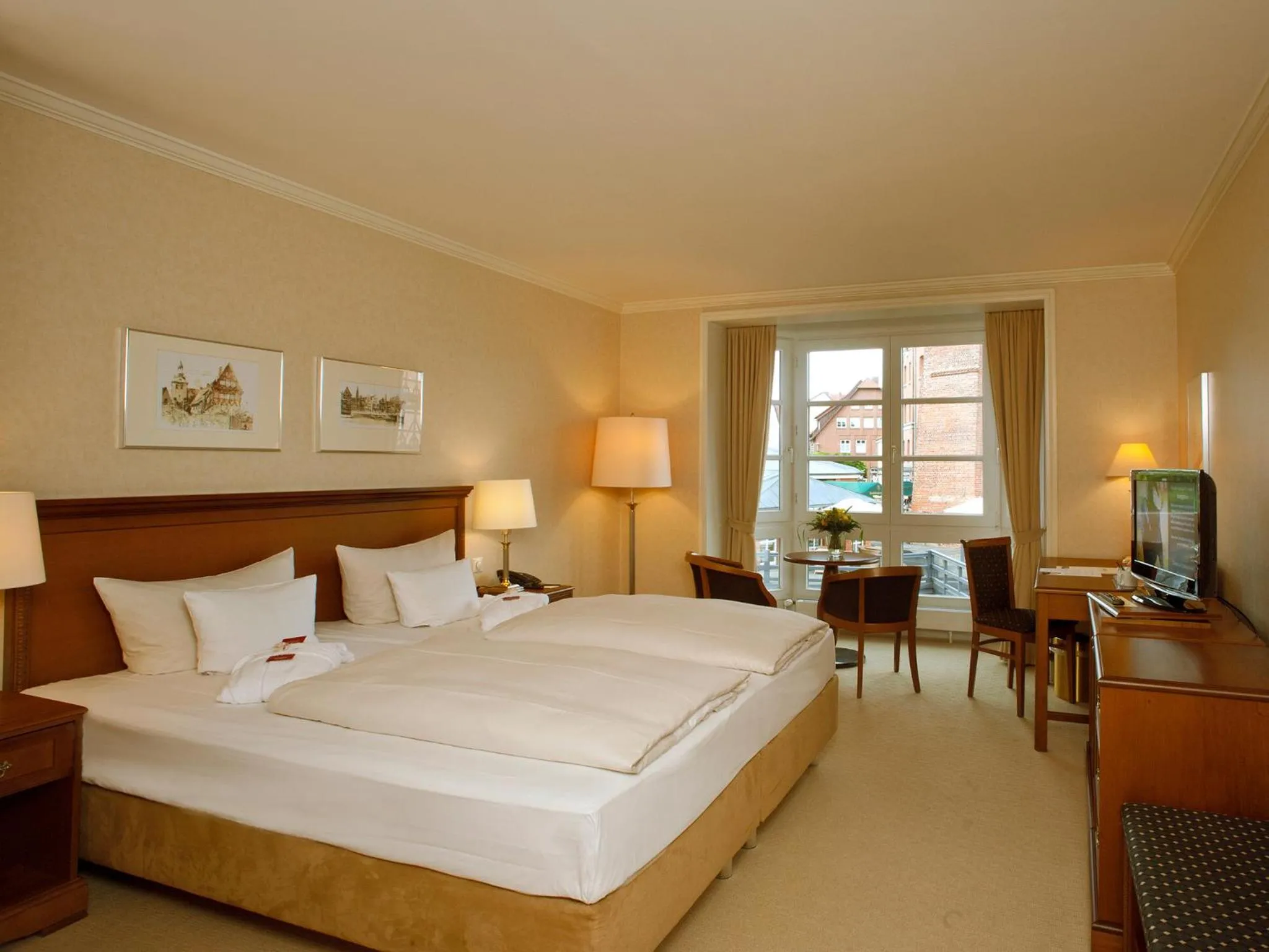 Photo of the whole room, Bed in DORMERO Hotel Bergström Lüneburg