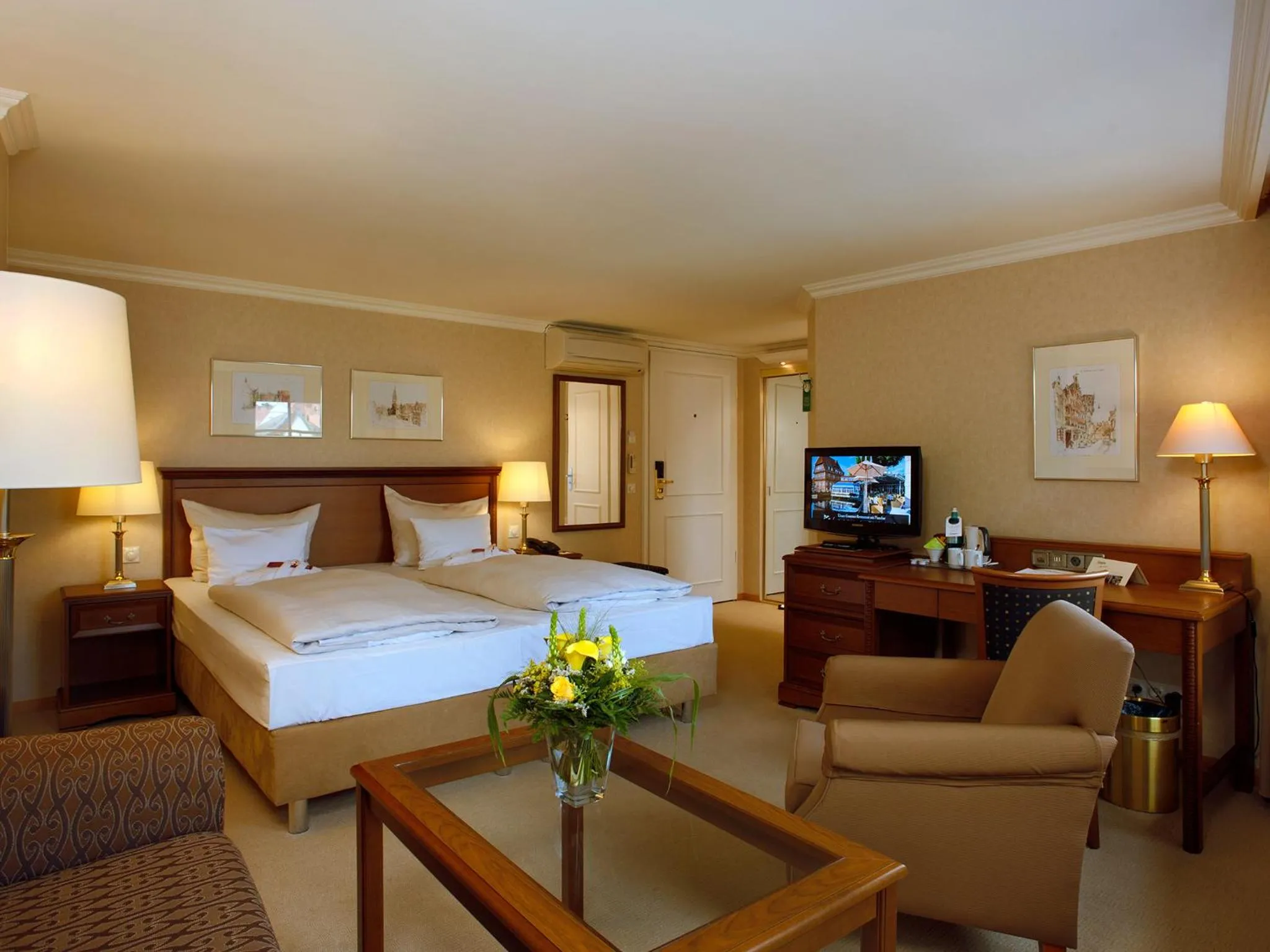 Photo of the whole room, Bed in DORMERO Hotel Bergström Lüneburg