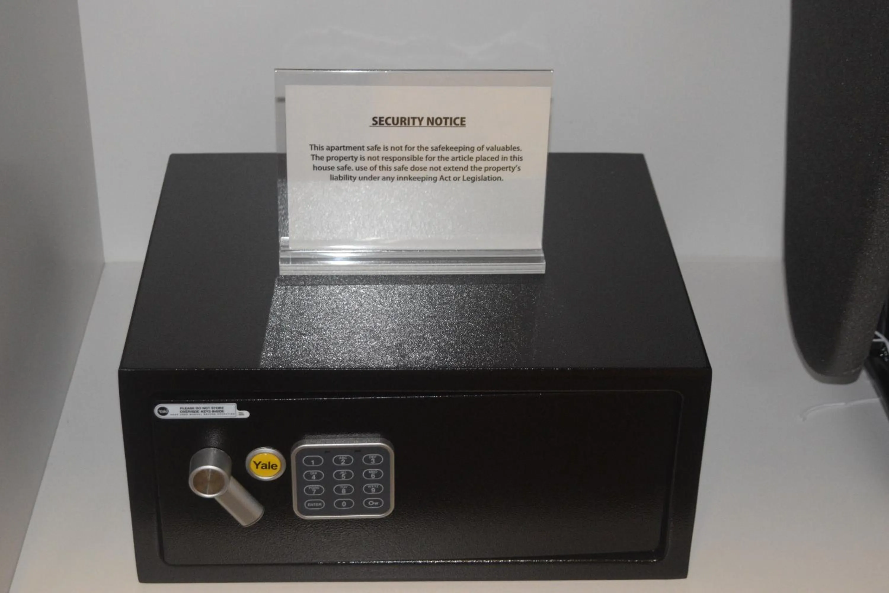 safe in The Alima Suites