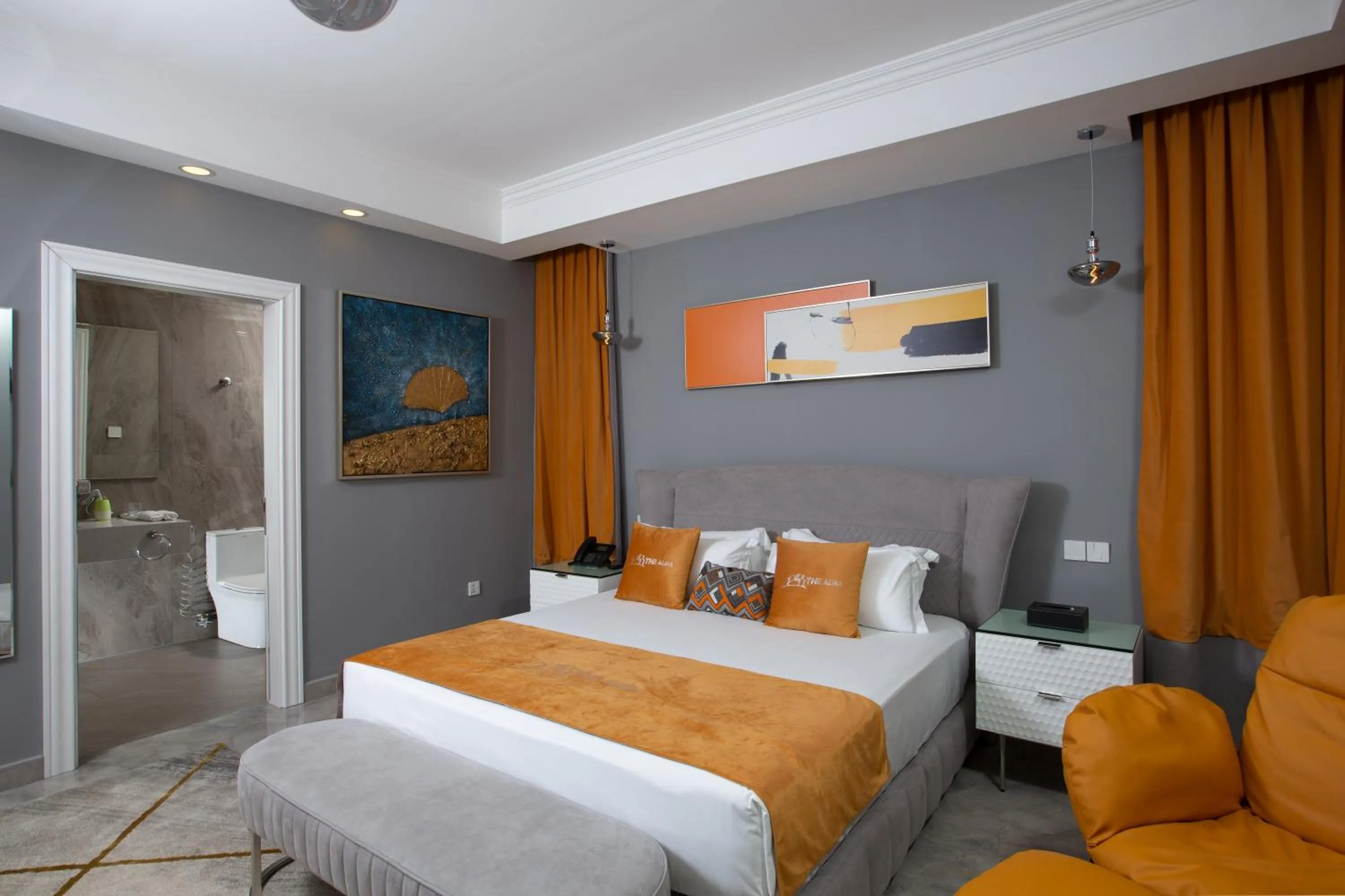 Bedroom, Bed in The Alima Suites