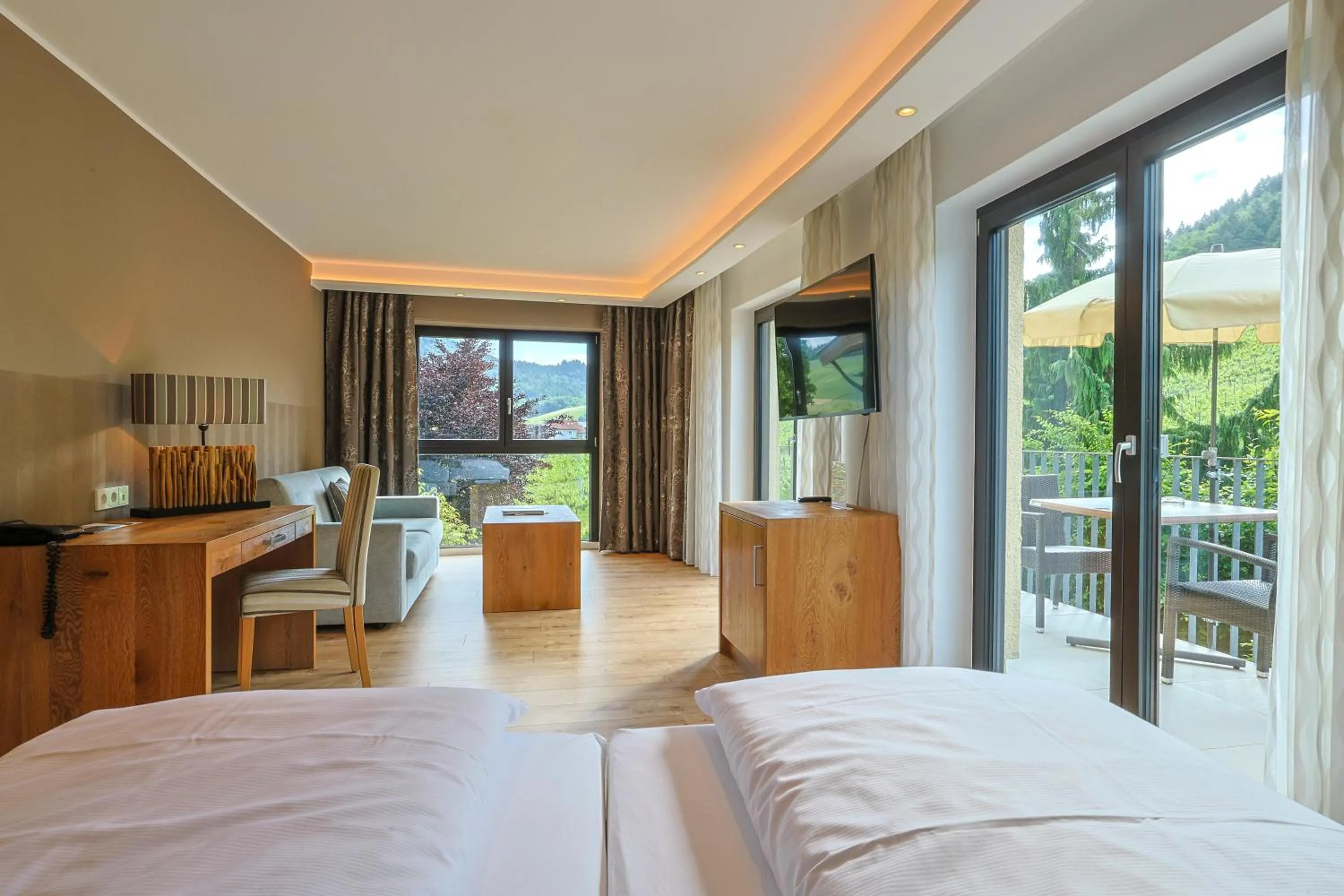 Bed in Hotel Rebenhof