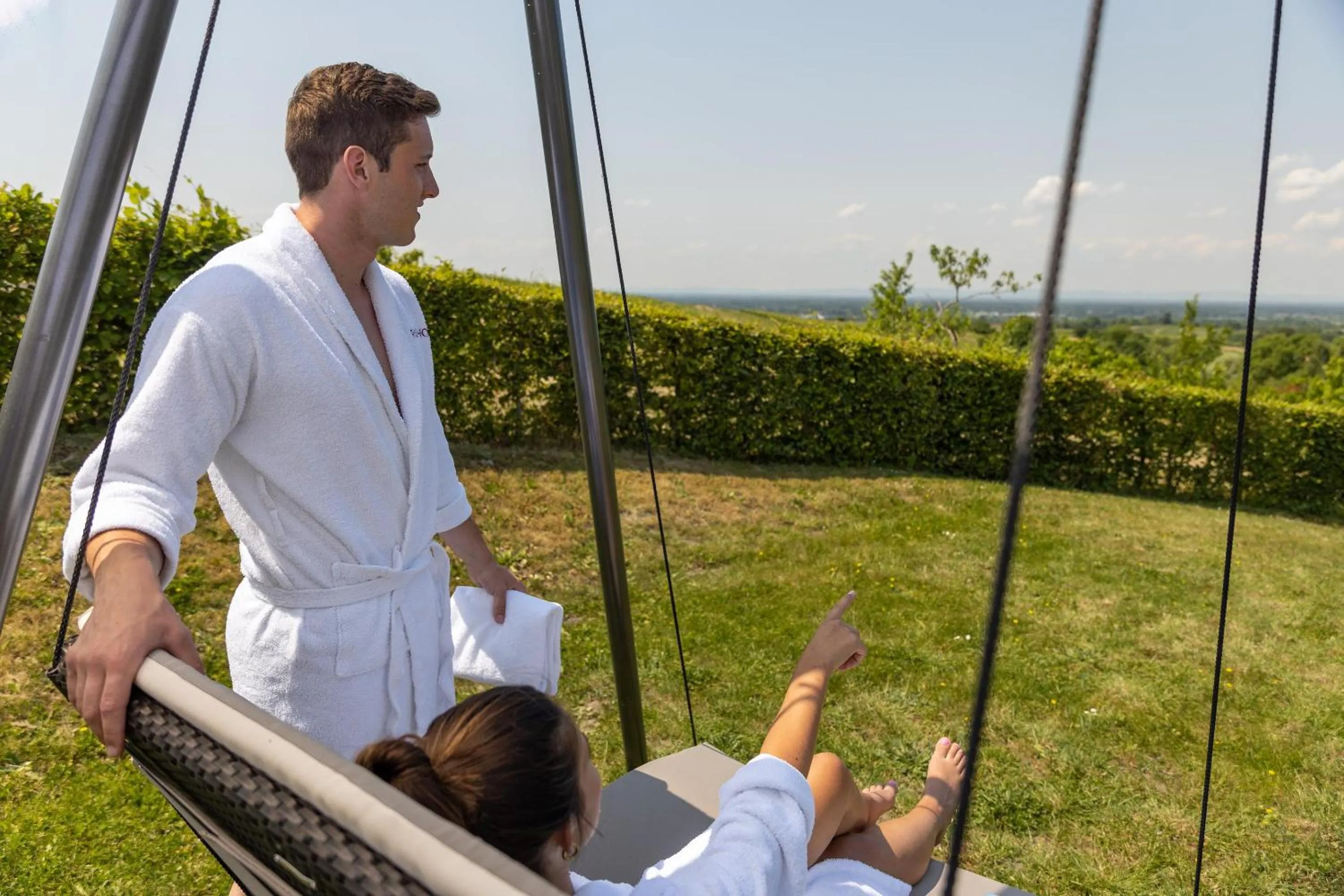 sunbed in Hotel Rebenhof