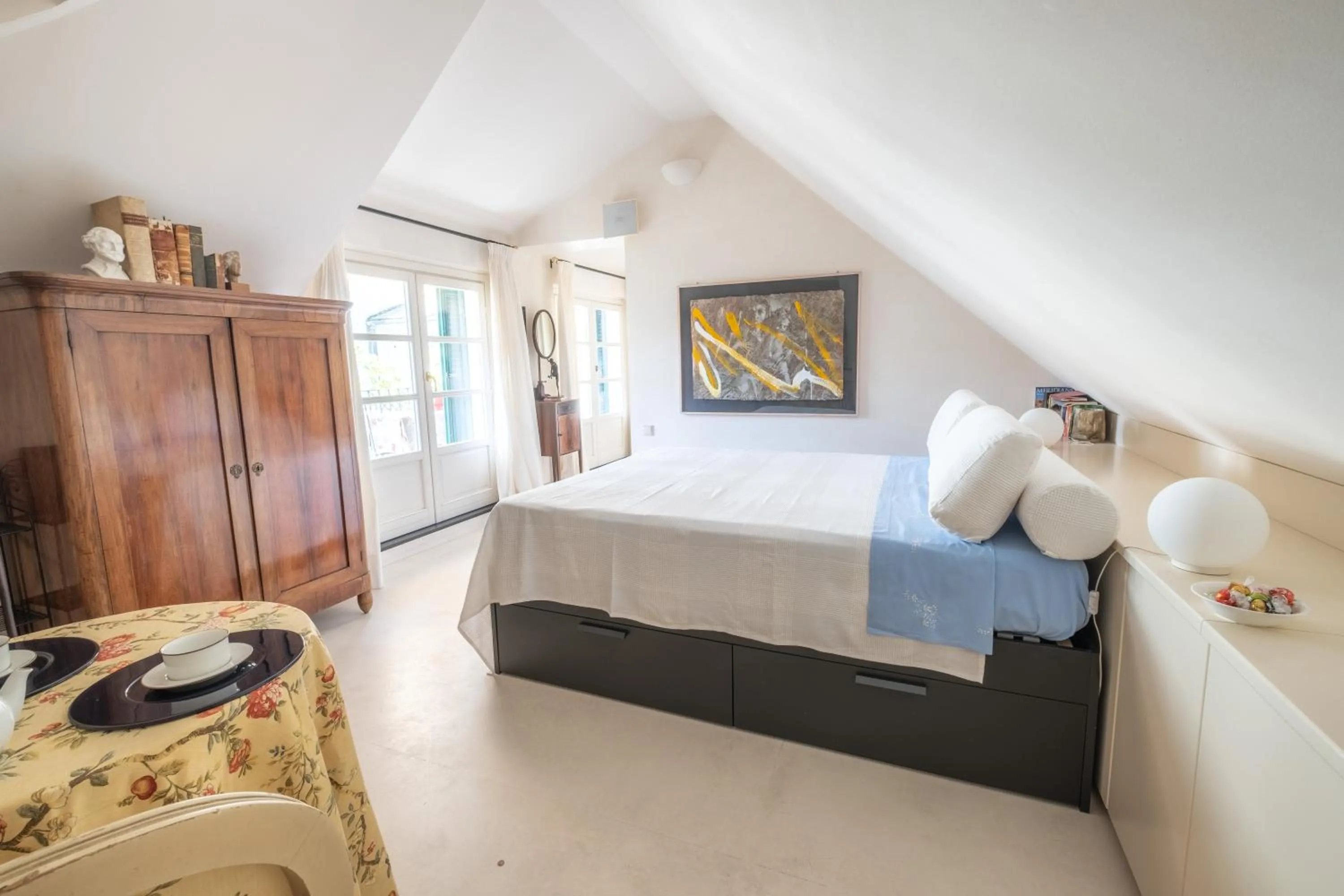 Bed in Attico Palazzo Giustiniani