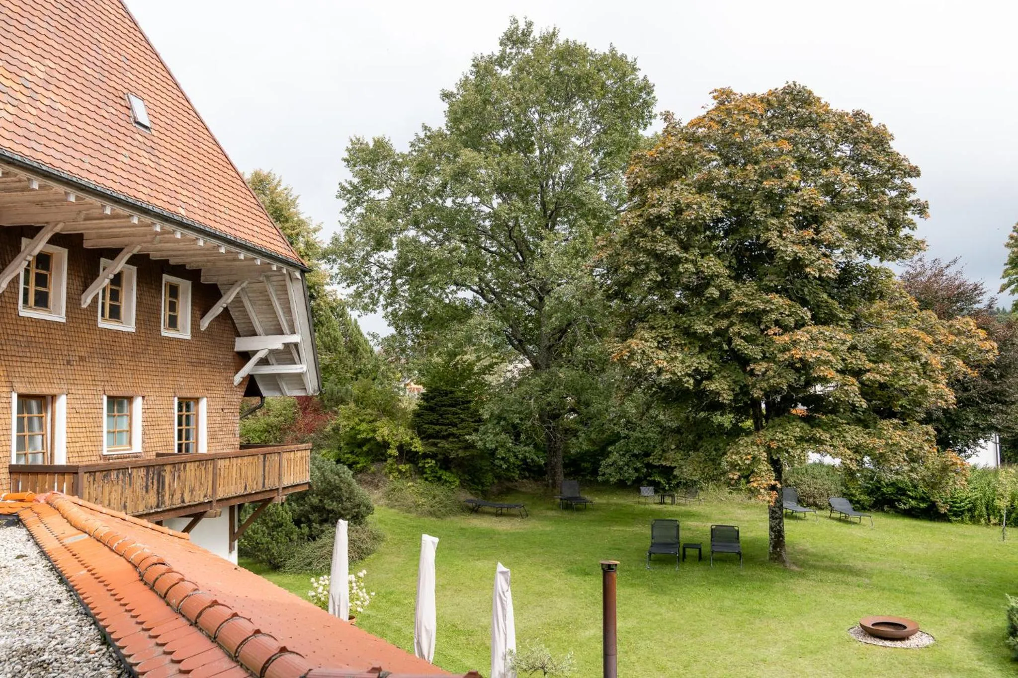Garden view in Der Hirschen