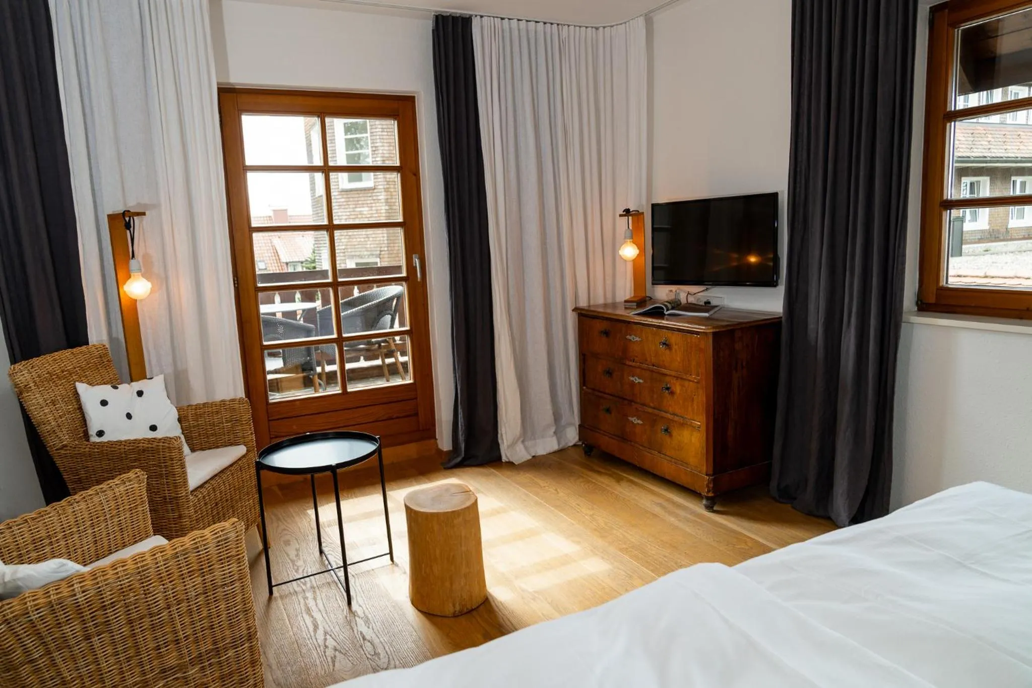 Photo of the whole room, Bed in Der Hirschen