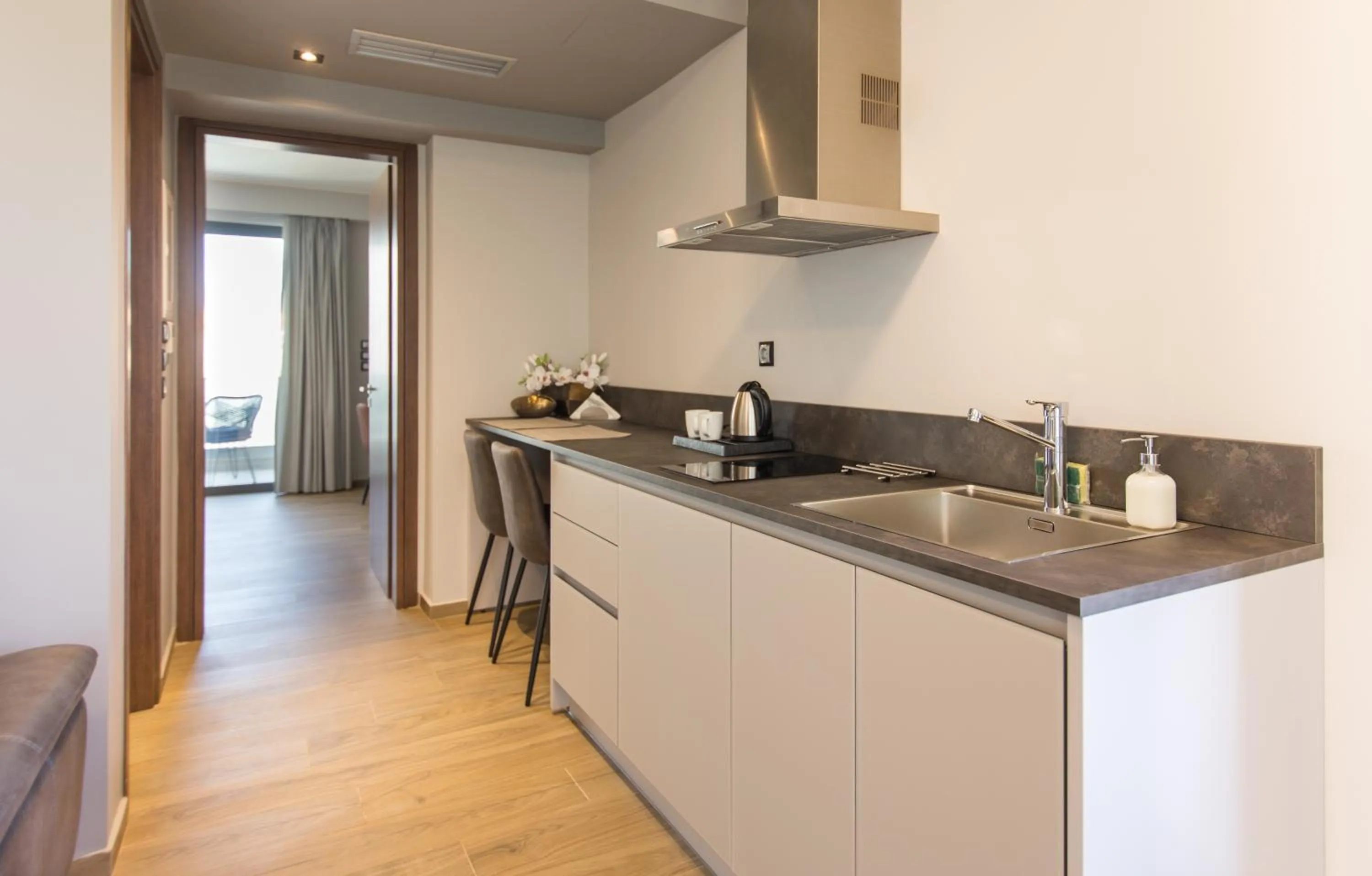 Kitchen or kitchenette in The Victoria Lefkada