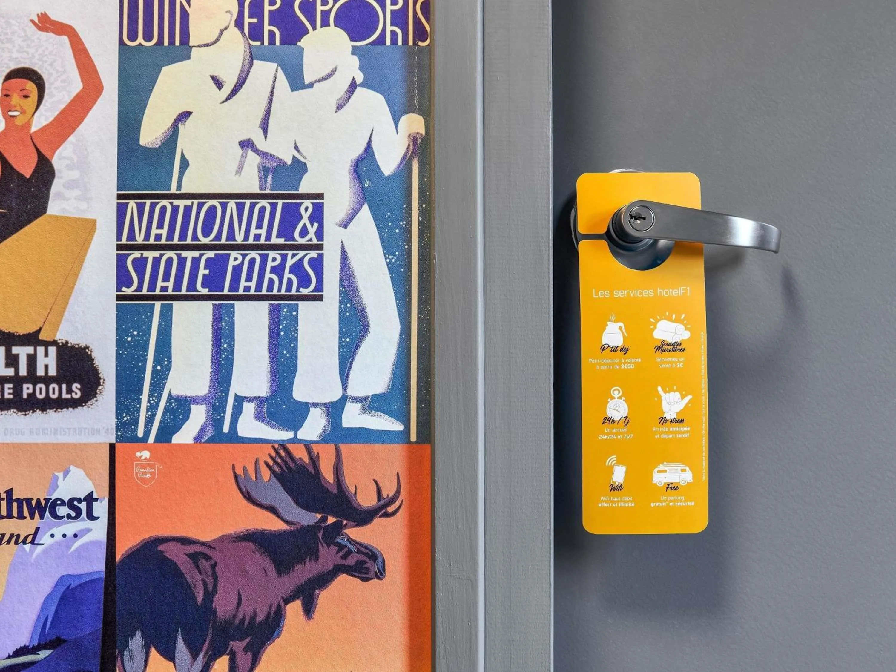 Bedroom in hotelF1 Chilly Mazarin les Champarts