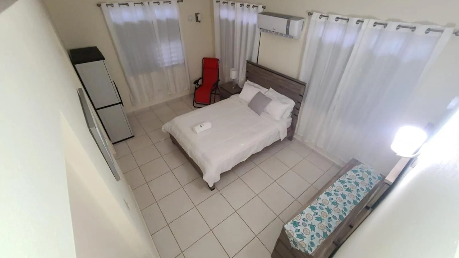 Bed in Beautiful Ocean Front Villa