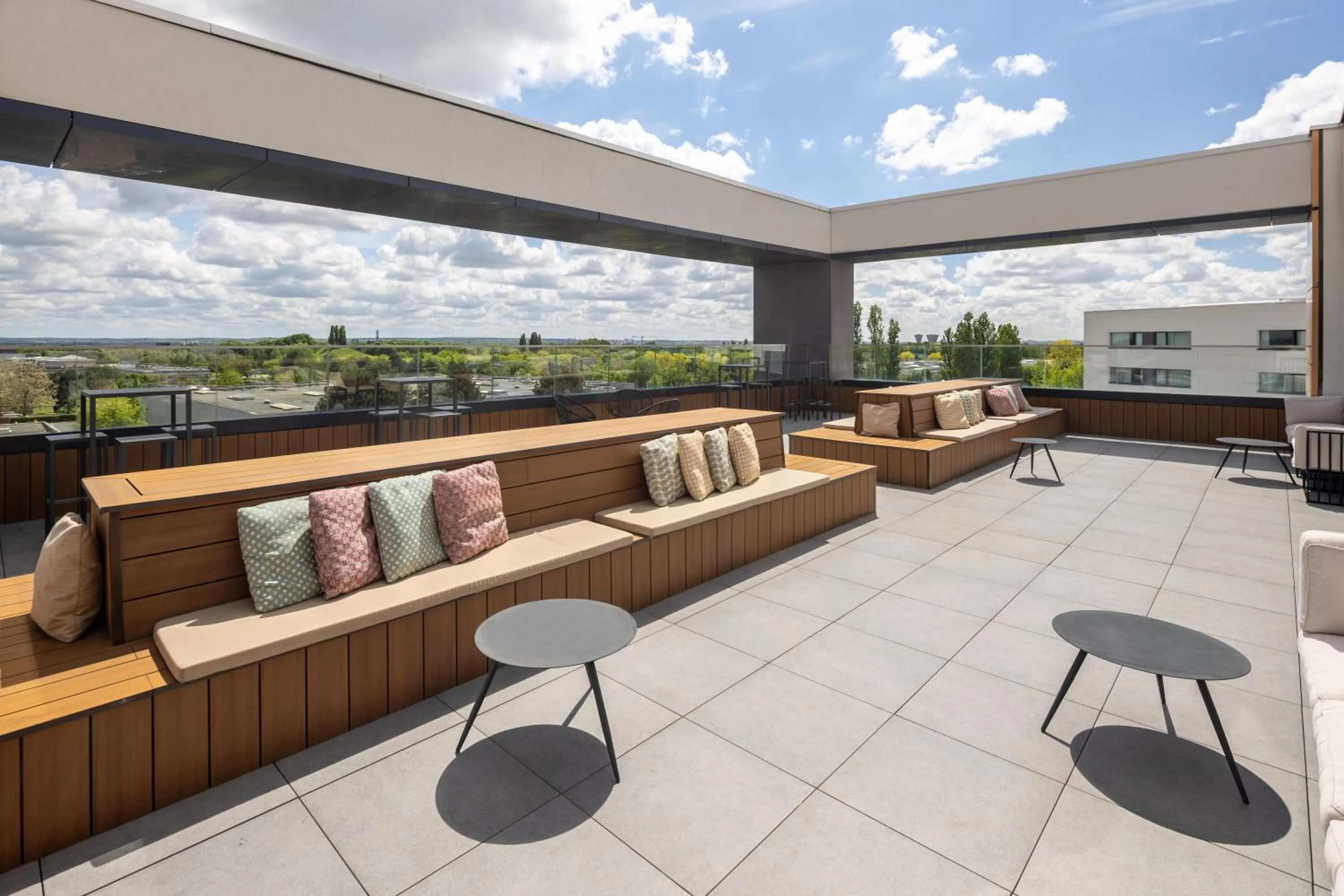 Patio in Hyatt House Paris Charles de Gaulle Airport