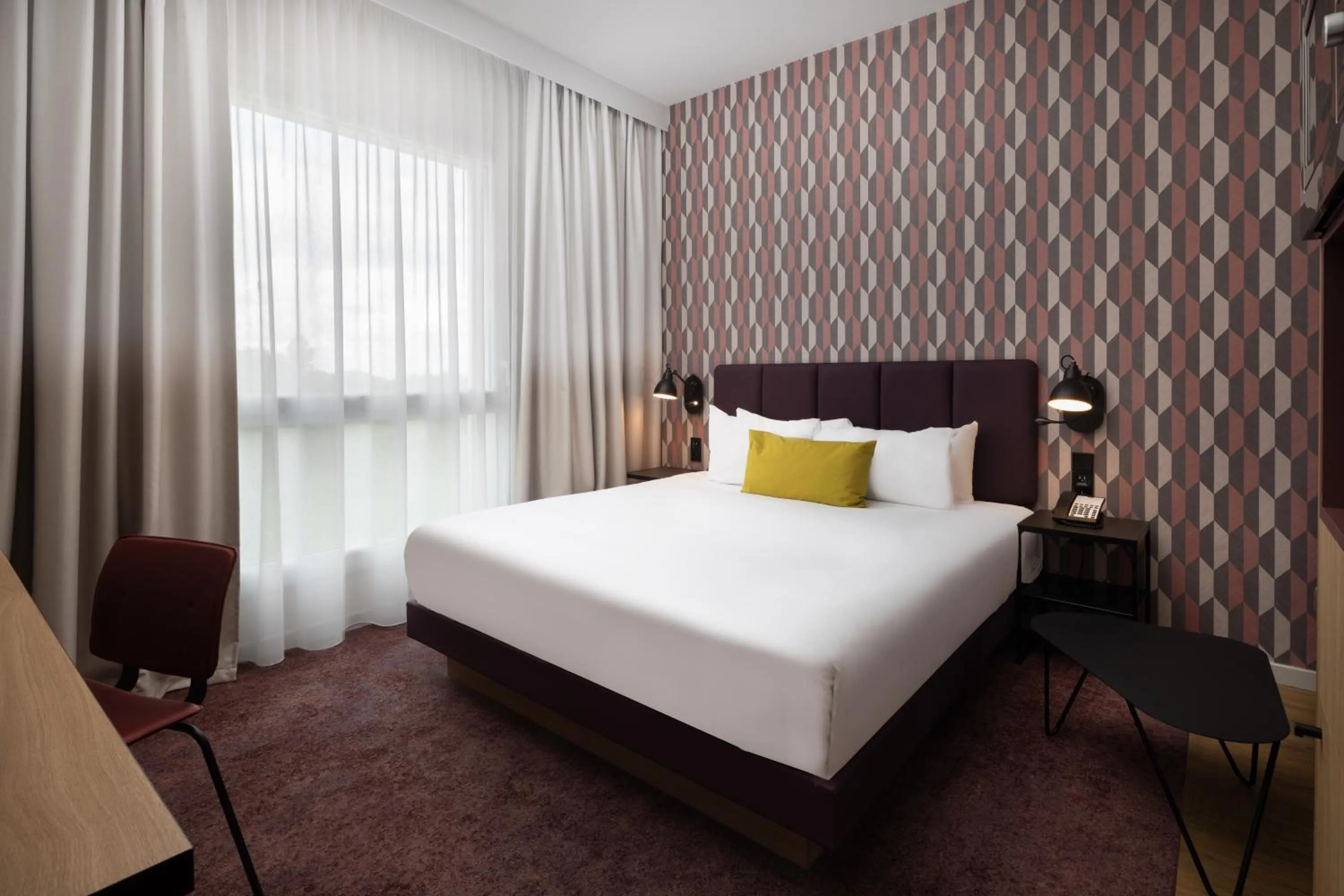 Bed in Hyatt House Paris Charles de Gaulle Airport