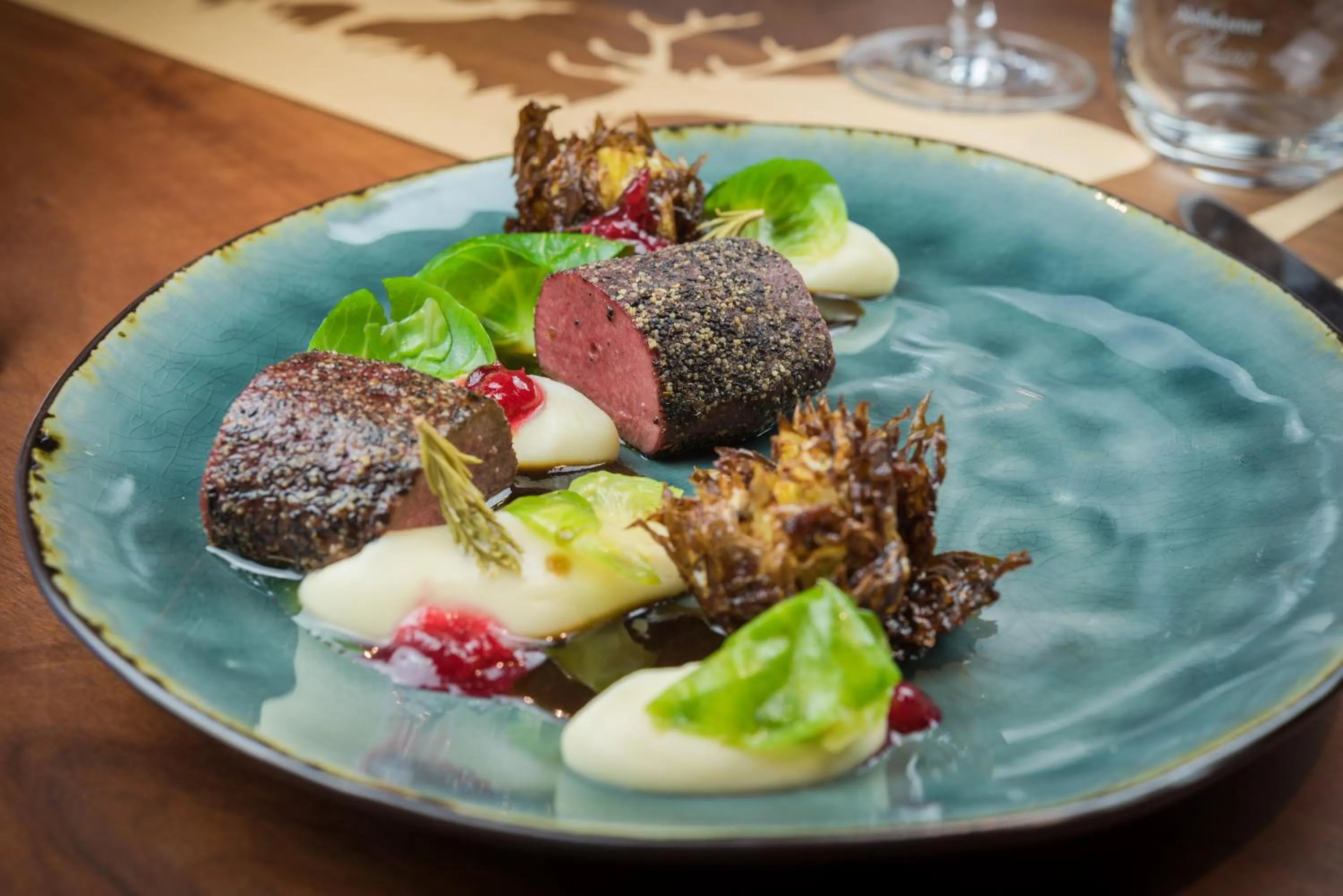 Food close-up in Relais & Châteaux Gut Steinbach Hotel Chalets SPA