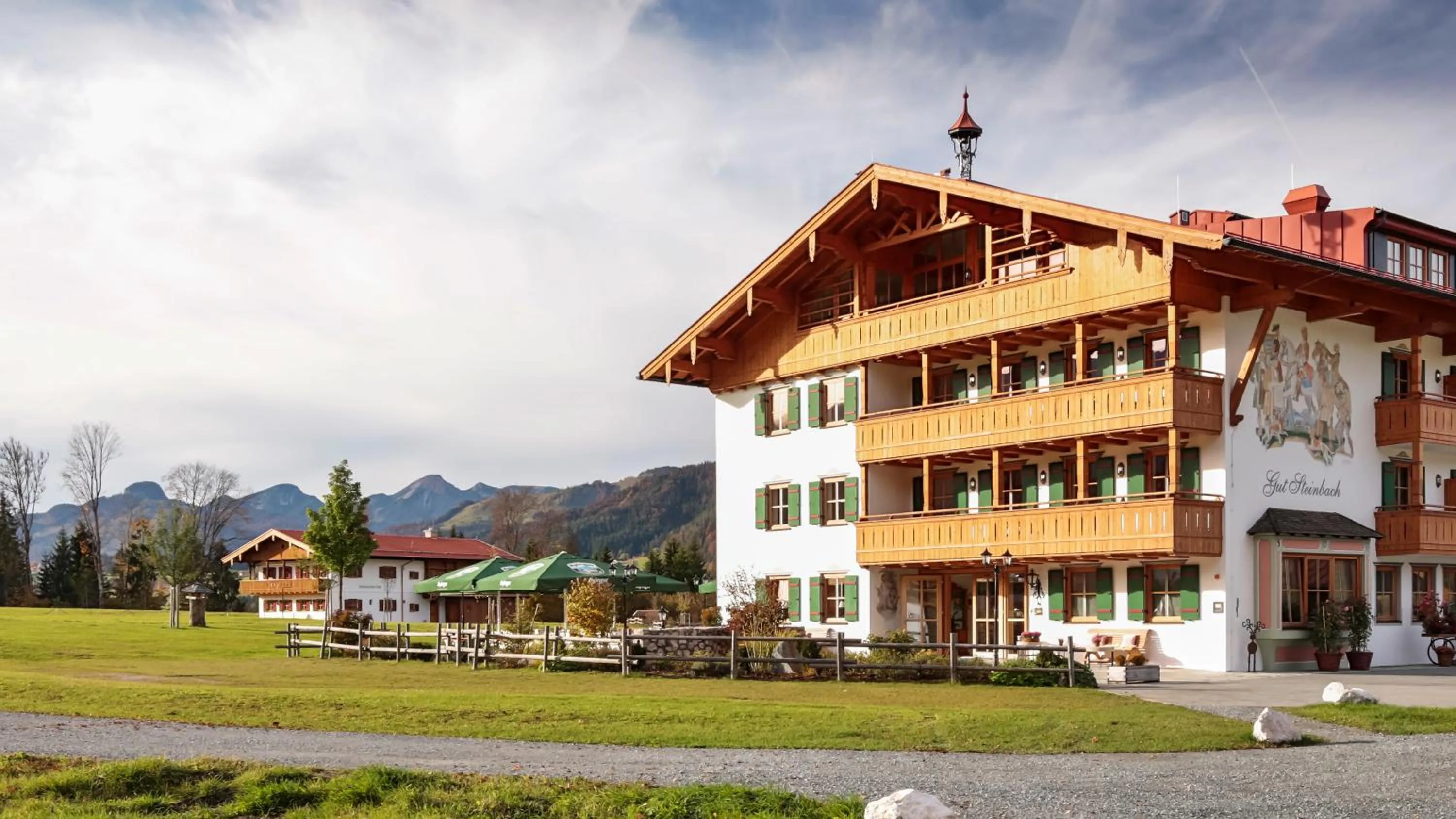 Property building in Relais & Châteaux Gut Steinbach Hotel Chalets SPA