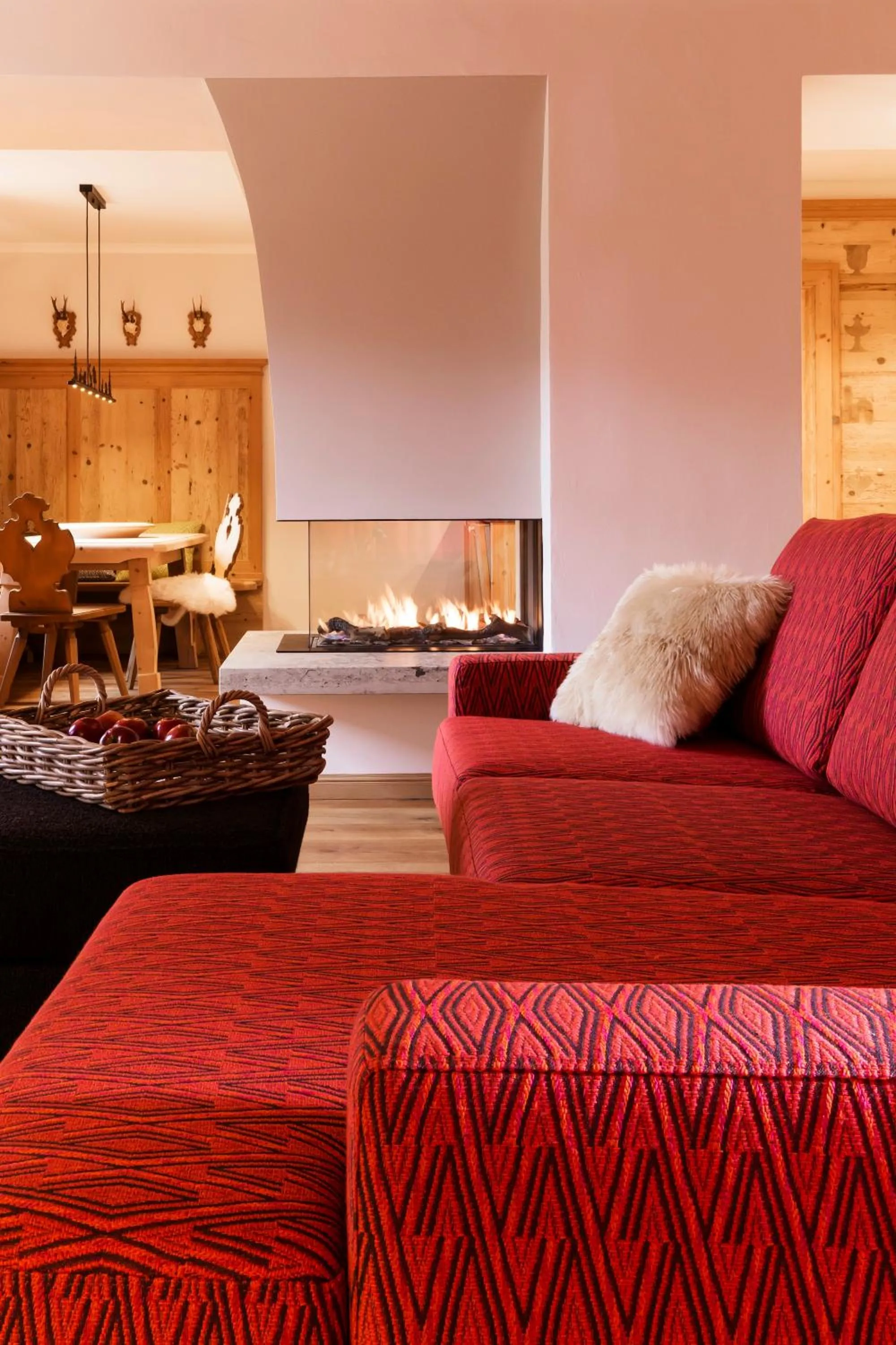 Living room in Relais & Châteaux Gut Steinbach Hotel Chalets SPA