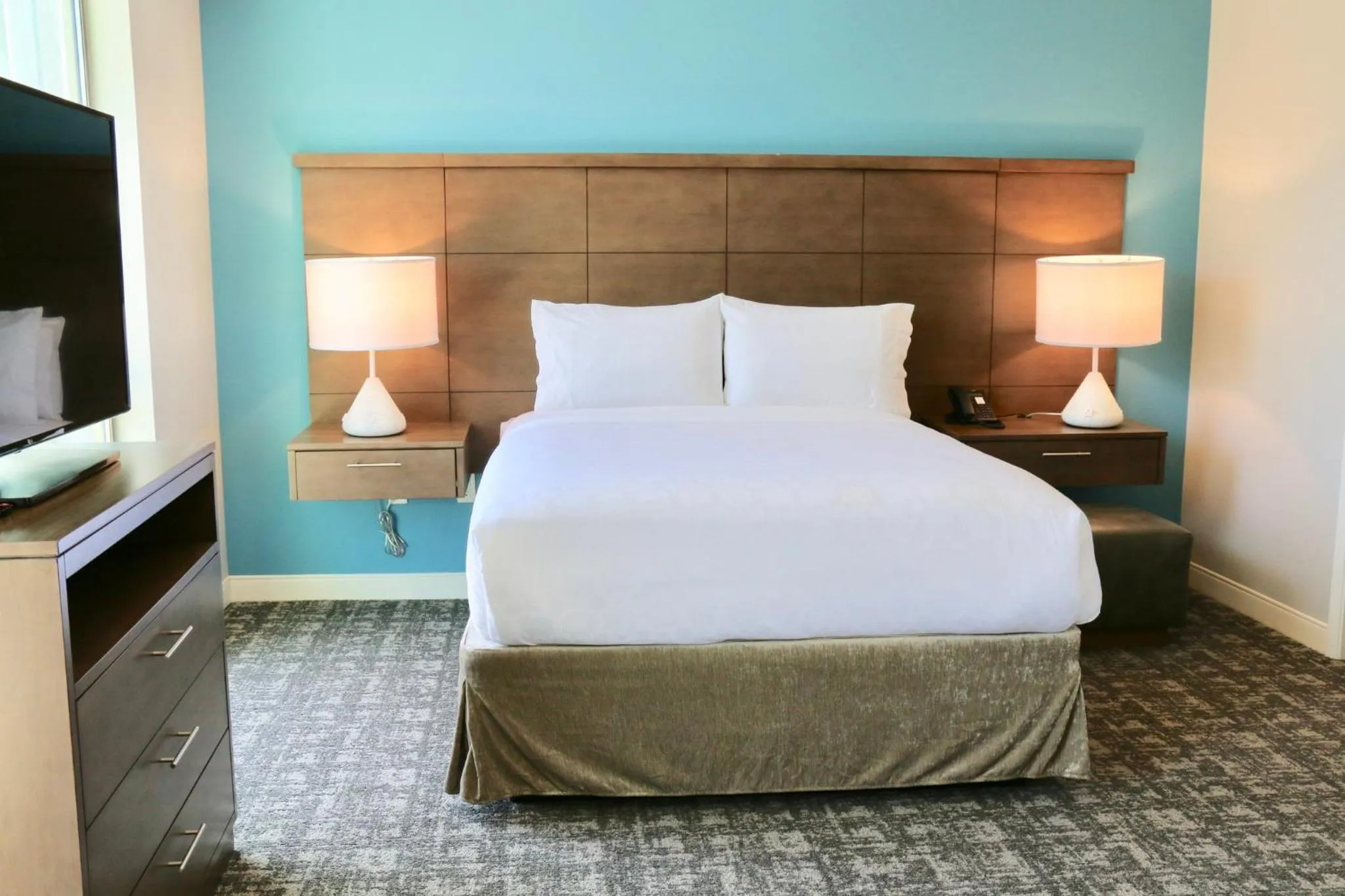 Bedroom, Bed in Staybridge Suites - Long Beach Airport by IHG