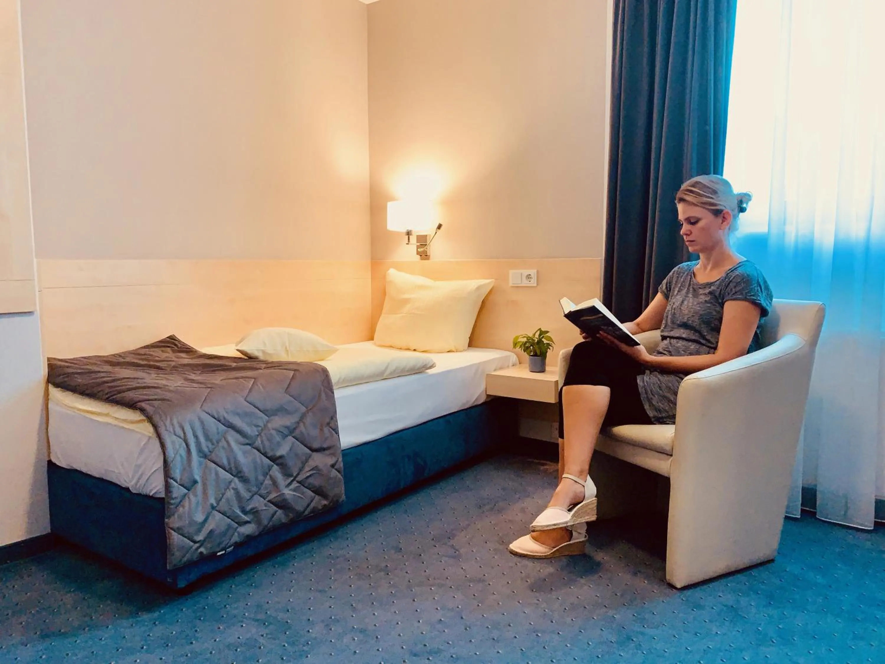 Bed in Hotel Restaurant Molitor