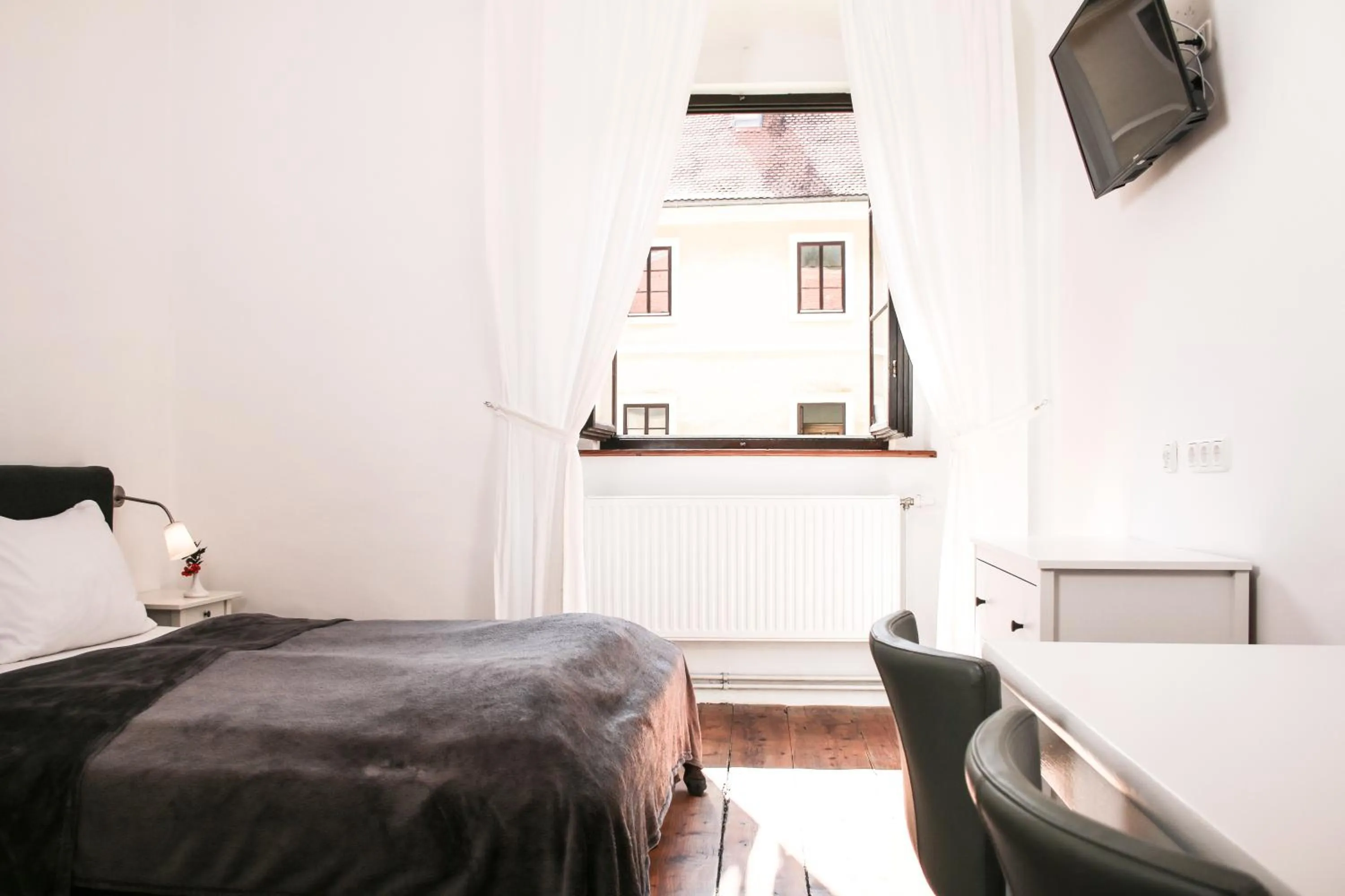 Bedroom, Bed in Hotel im Stift Neuberg