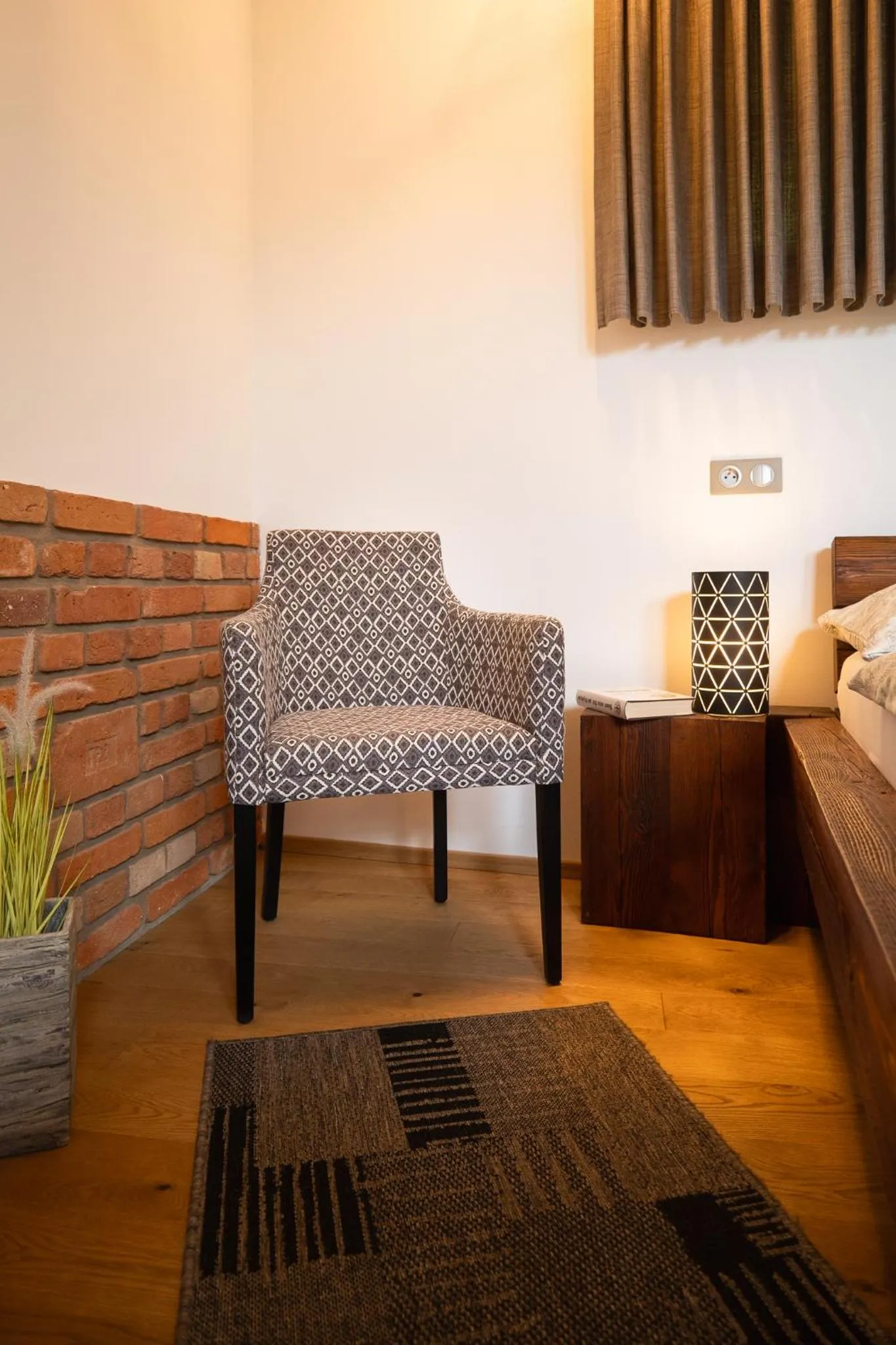 Seating area, Bed in Penzion Stodola