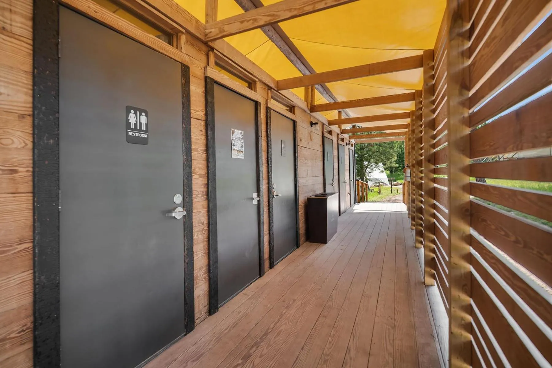 Bathroom in Under Canvas Acadia