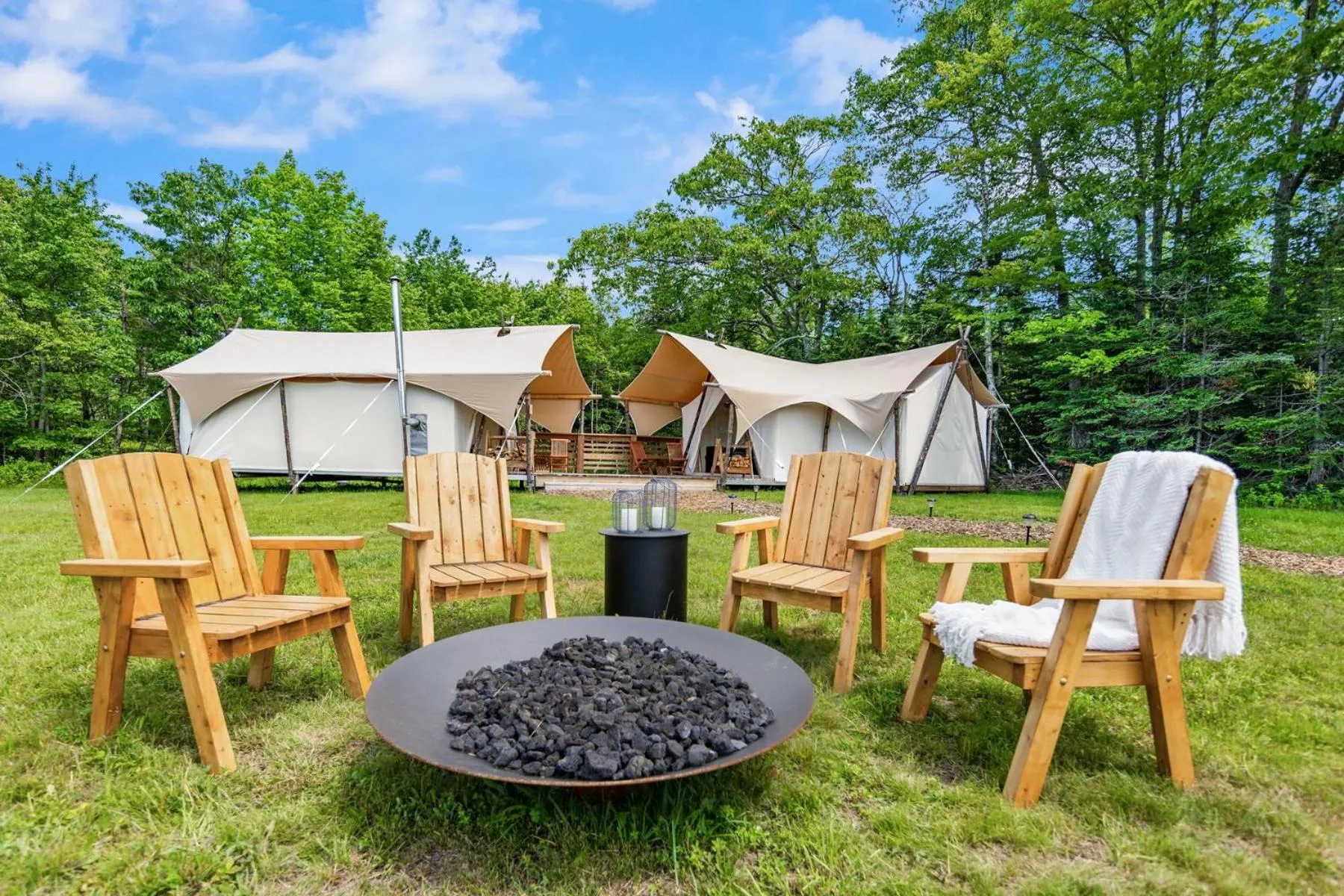 Property building in Under Canvas Acadia