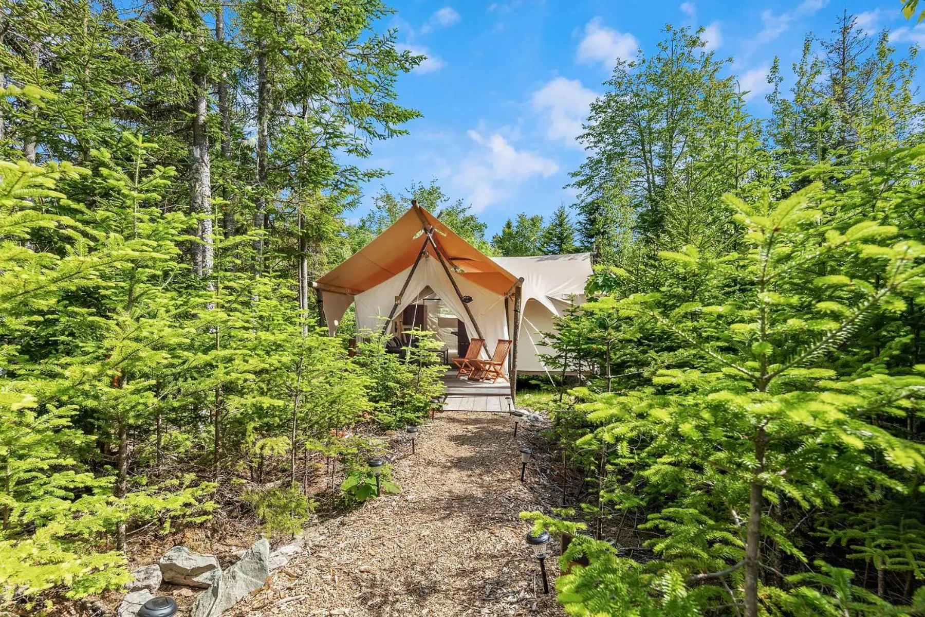 Property building in Under Canvas Acadia