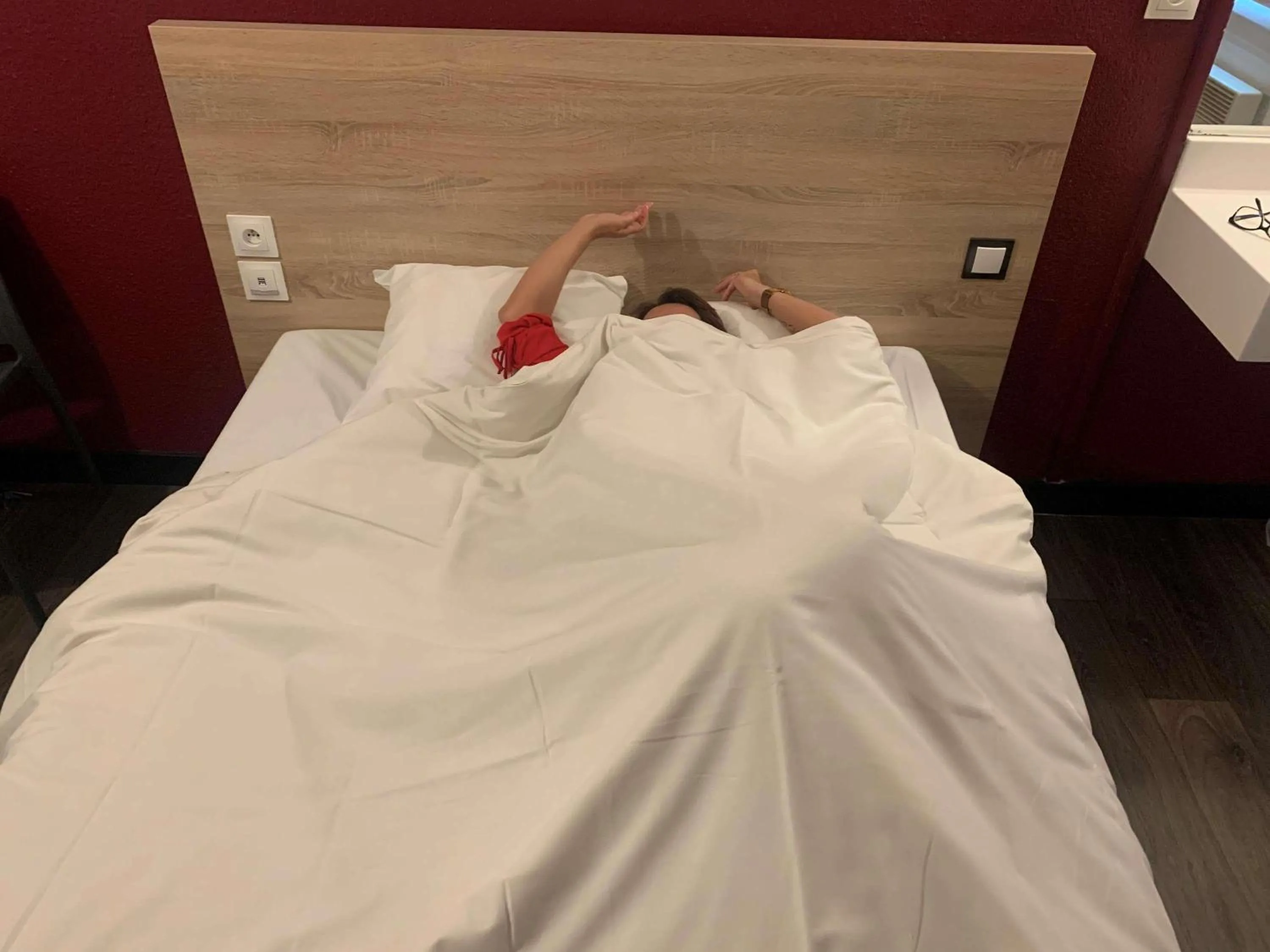 Bedroom, Bed in hotelF1 Villepinte Parc des Expositions