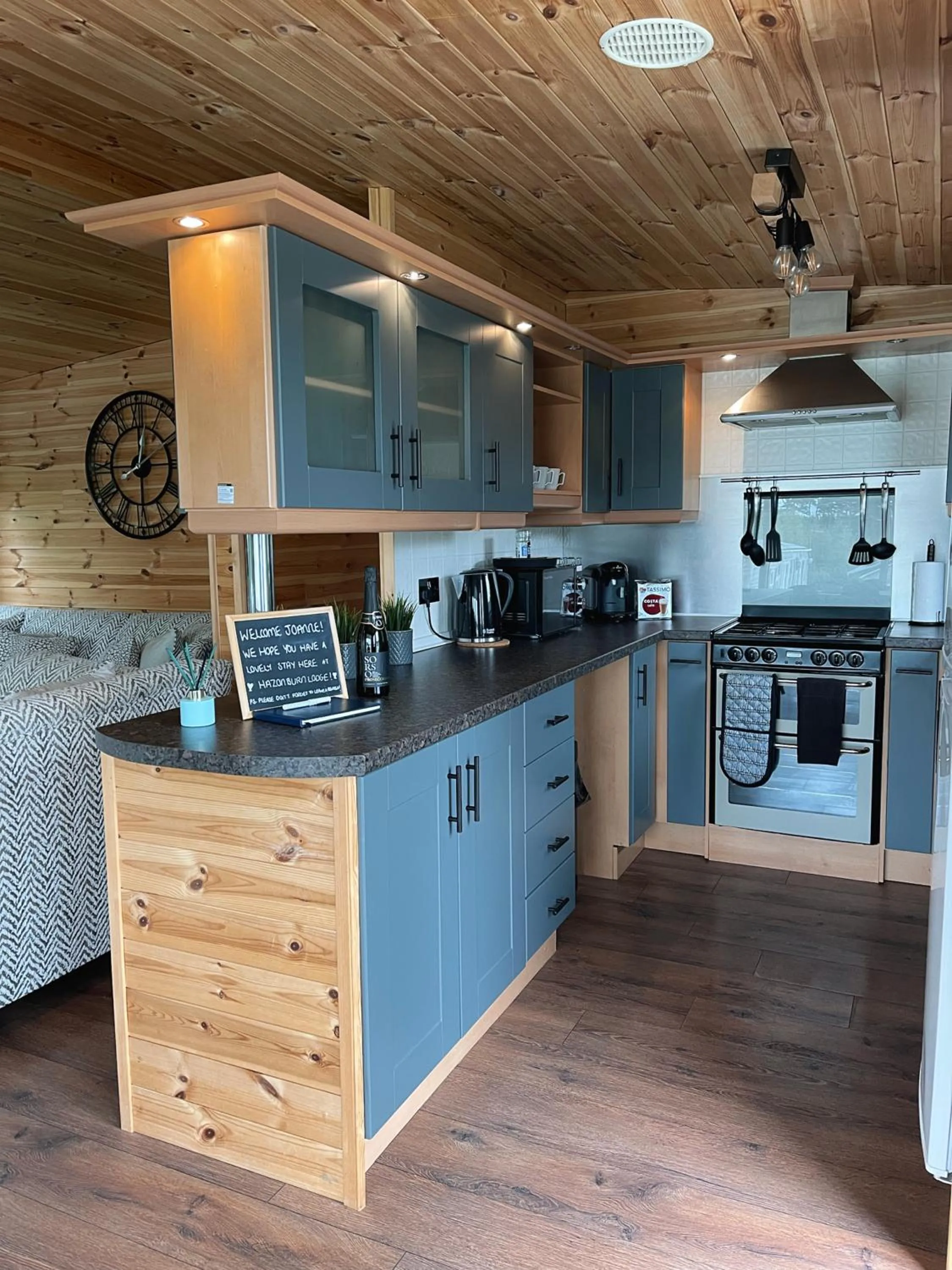 Kitchen or kitchenette in Percy Wood Lodges with Hot Tubs