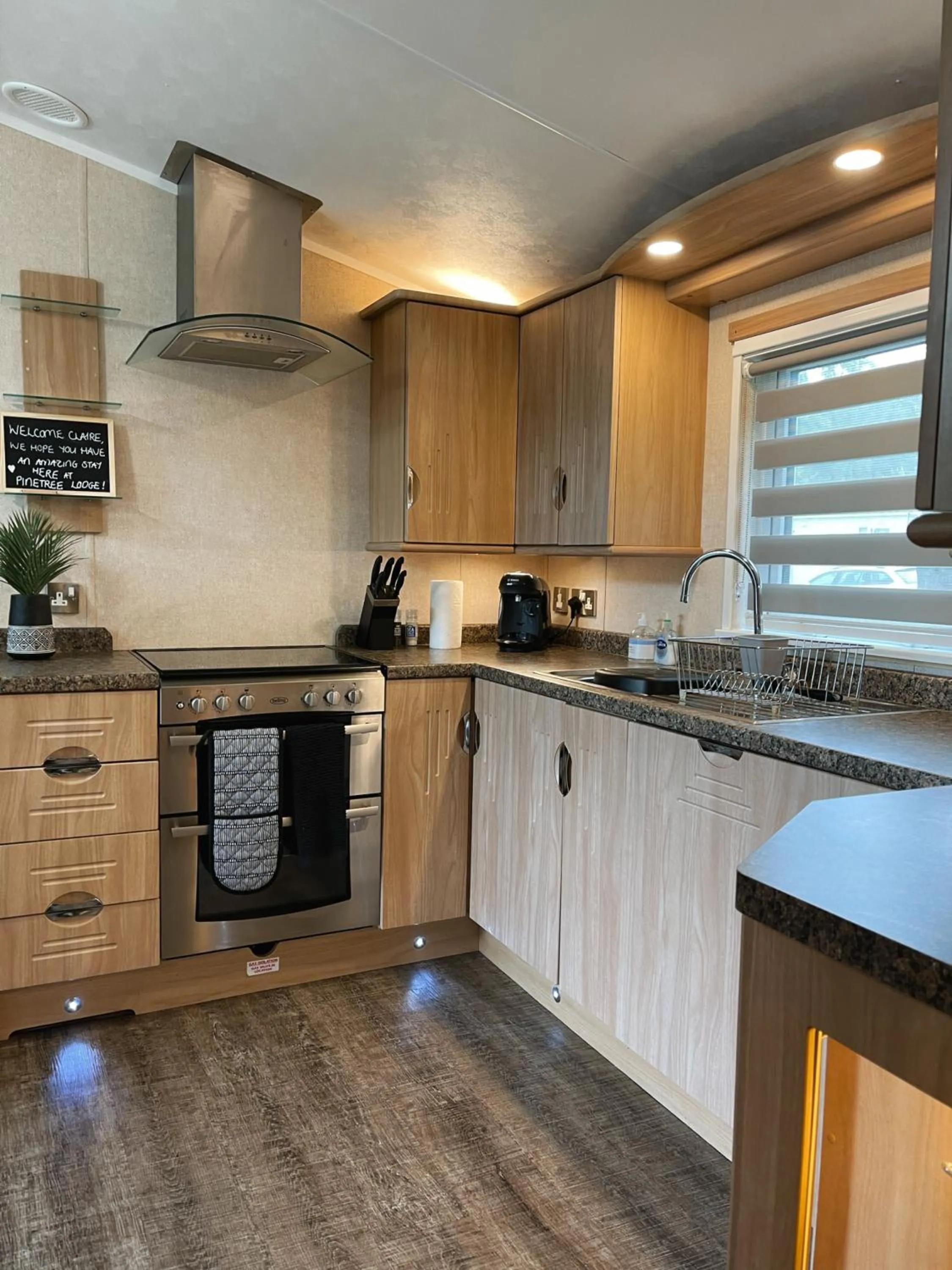 Kitchen or kitchenette in Percy Wood Lodges with Hot Tubs
