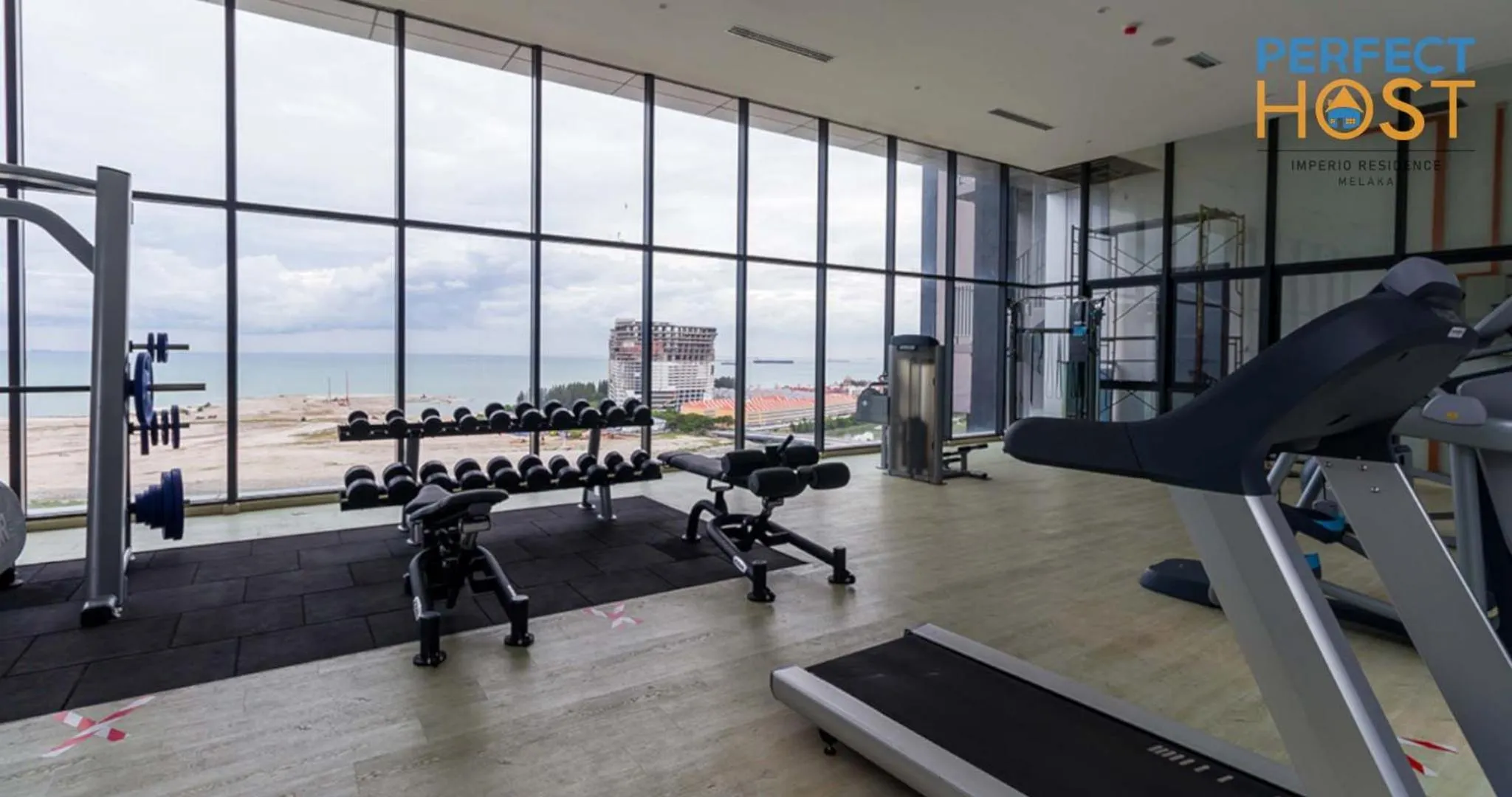 Fitness centre/facilities in Imperio Residence Seafront by Perfect Host