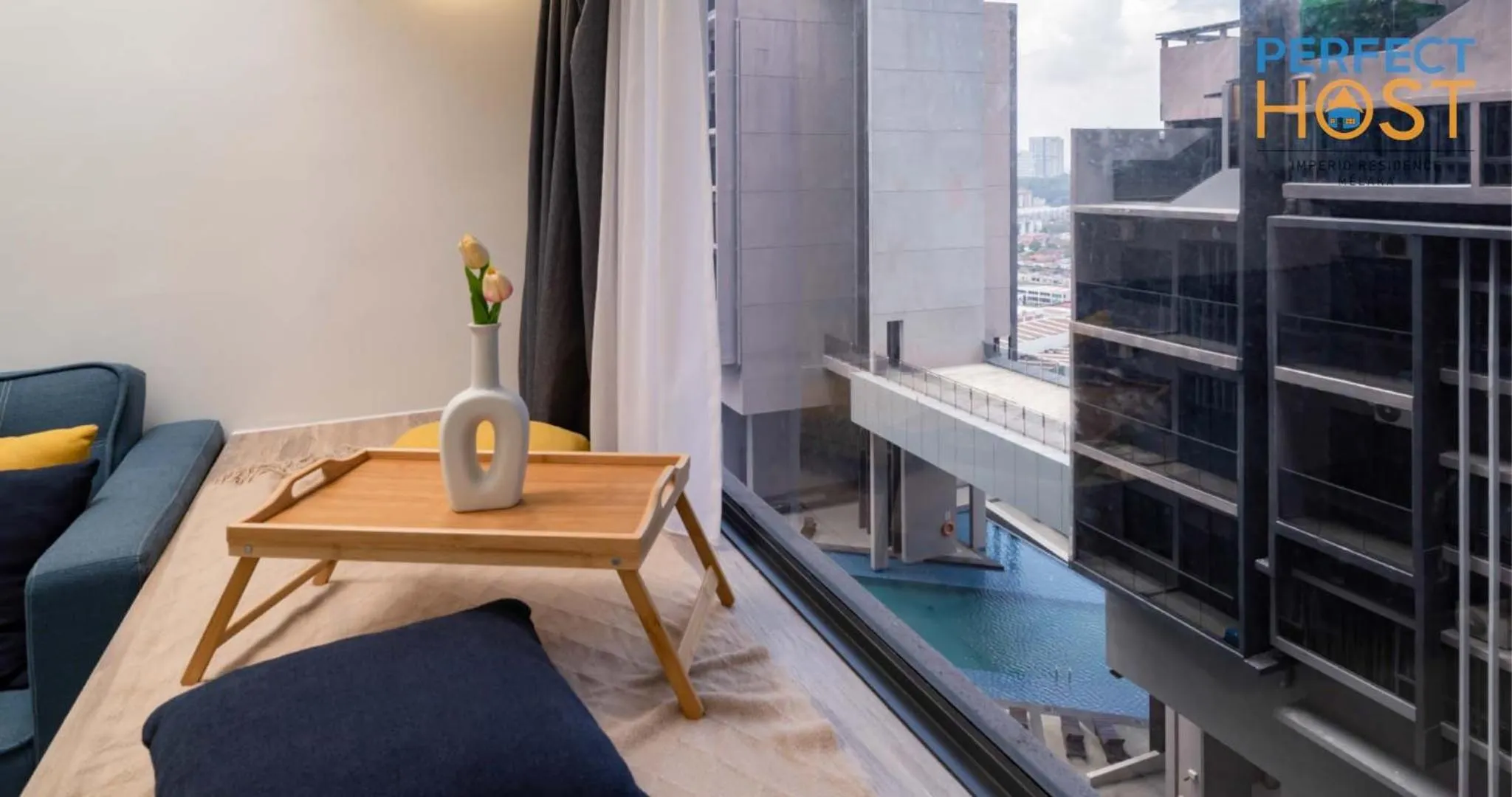 View (from property/room) in Imperio Residence Seafront by Perfect Host