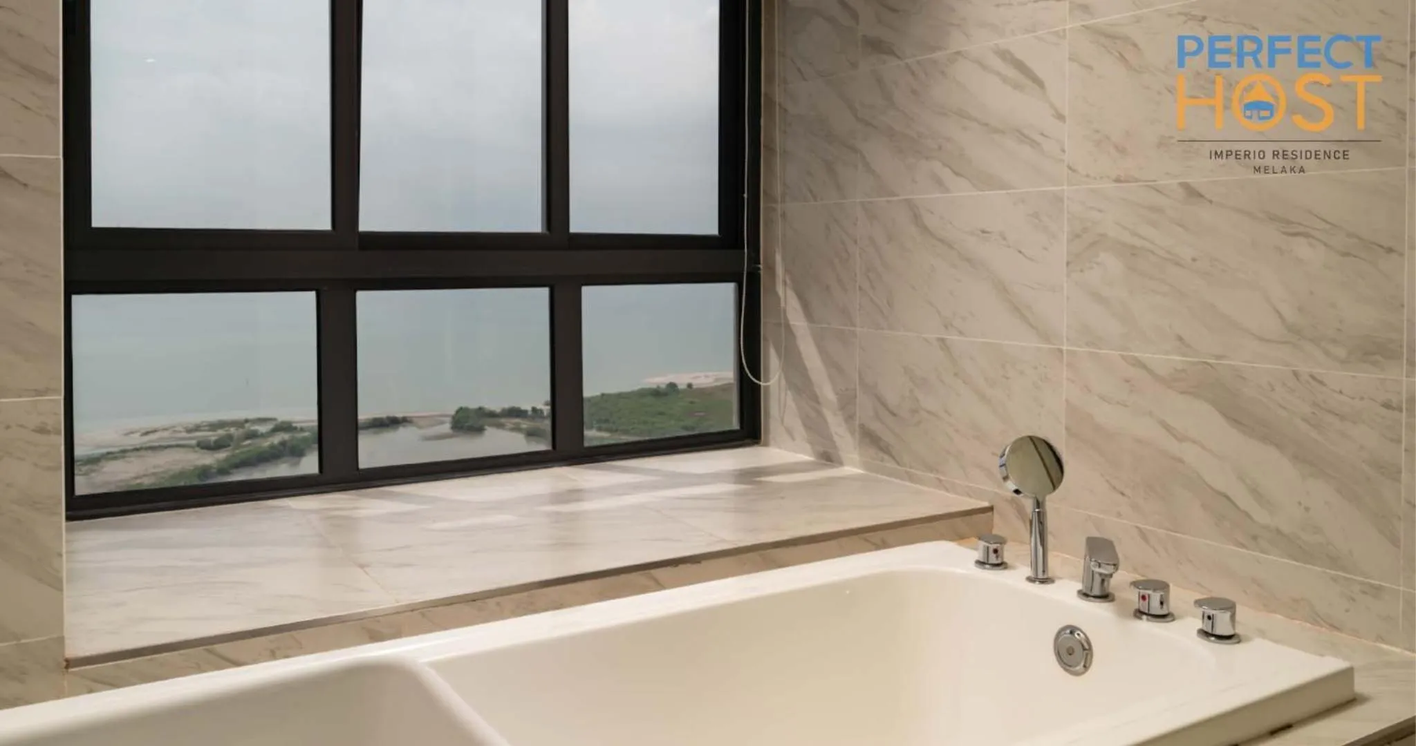 Bathroom in Imperio Residence Seafront by Perfect Host