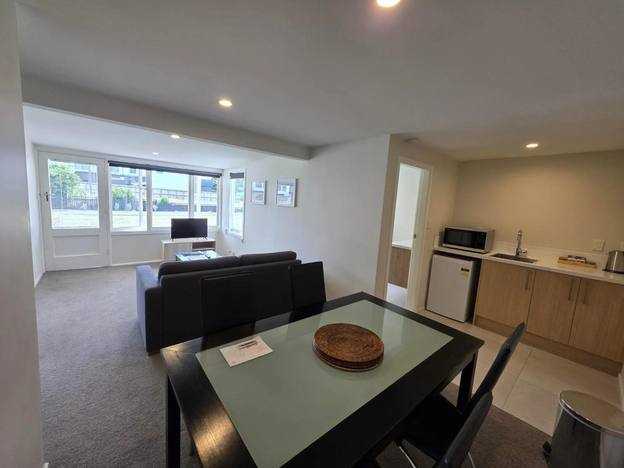 Living room in Kaikoura Beach Motel