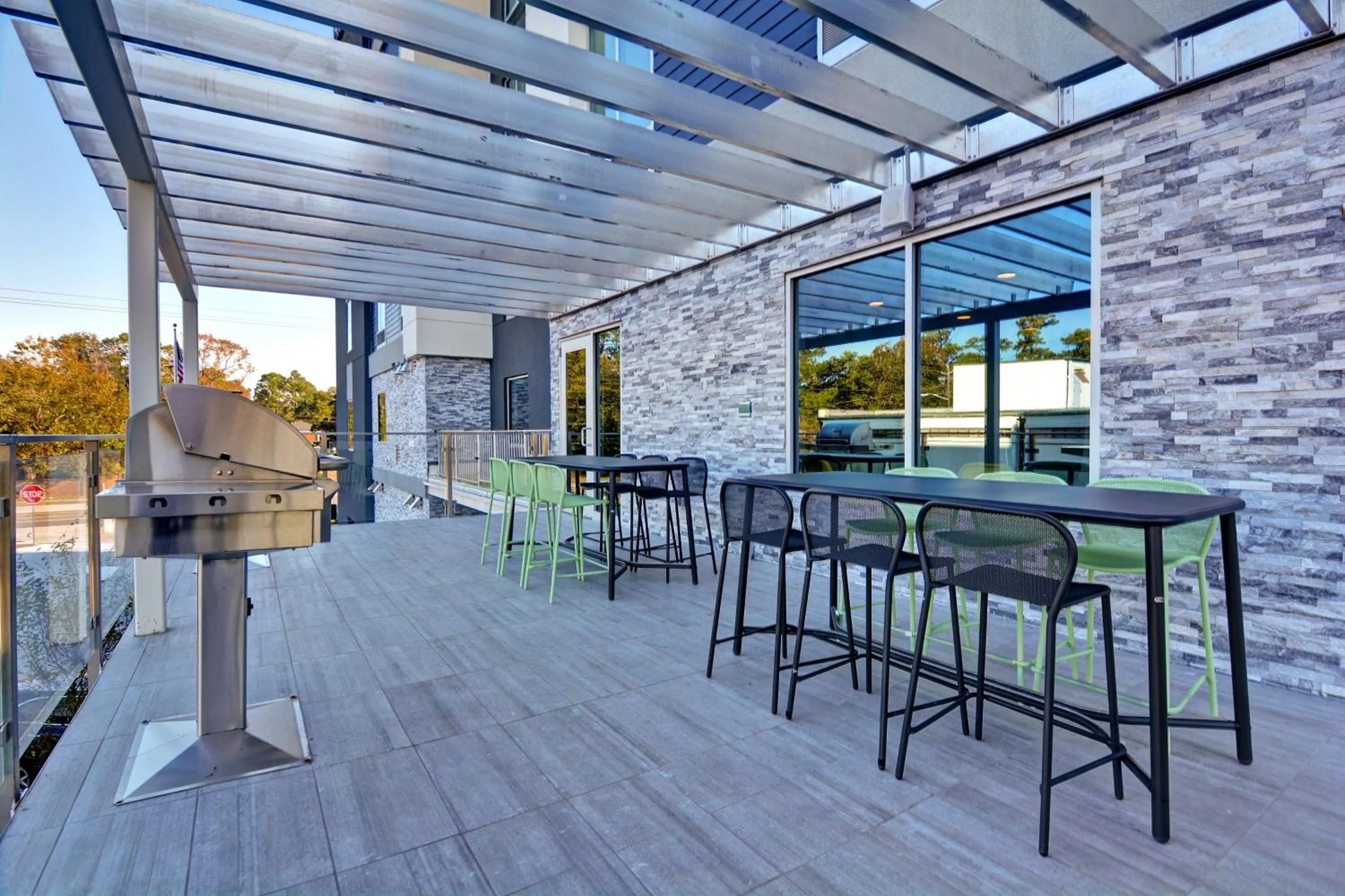 Patio in Home2 Suites By Hilton Savannah Midtown, Ga