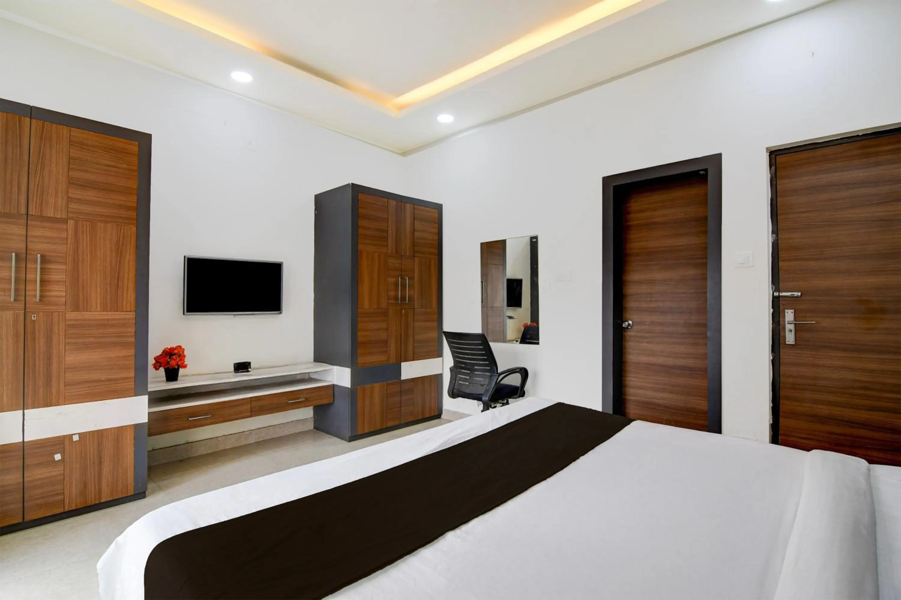 Bedroom, Bed in Super Collection O Infocity Square Bhubaneswar Formerly Prime Residency