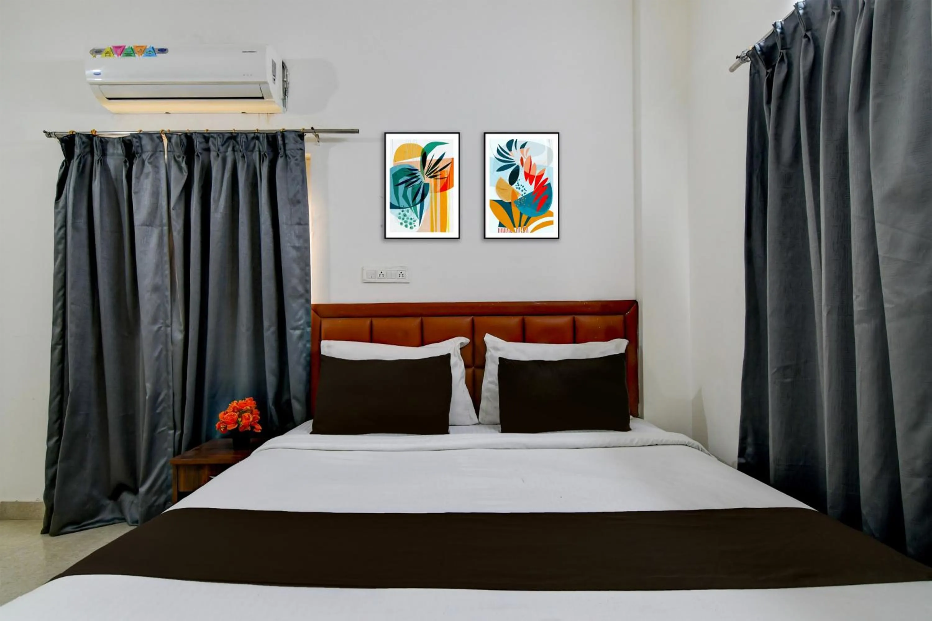 Bedroom, Bed in Super Collection O Infocity Square Bhubaneswar Formerly Prime Residency