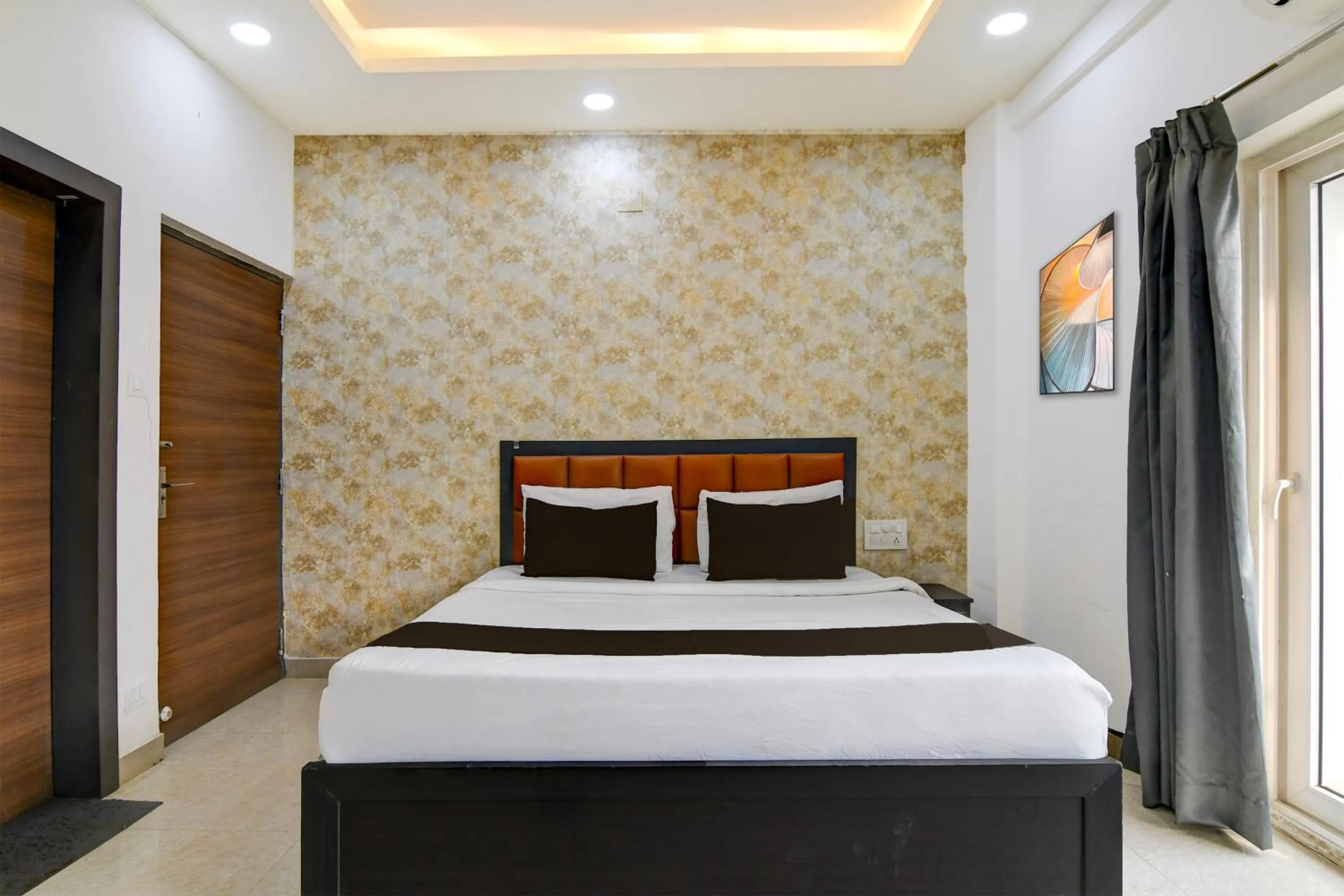 Bedroom, Bed in Super Collection O Infocity Square Bhubaneswar Formerly Prime Residency