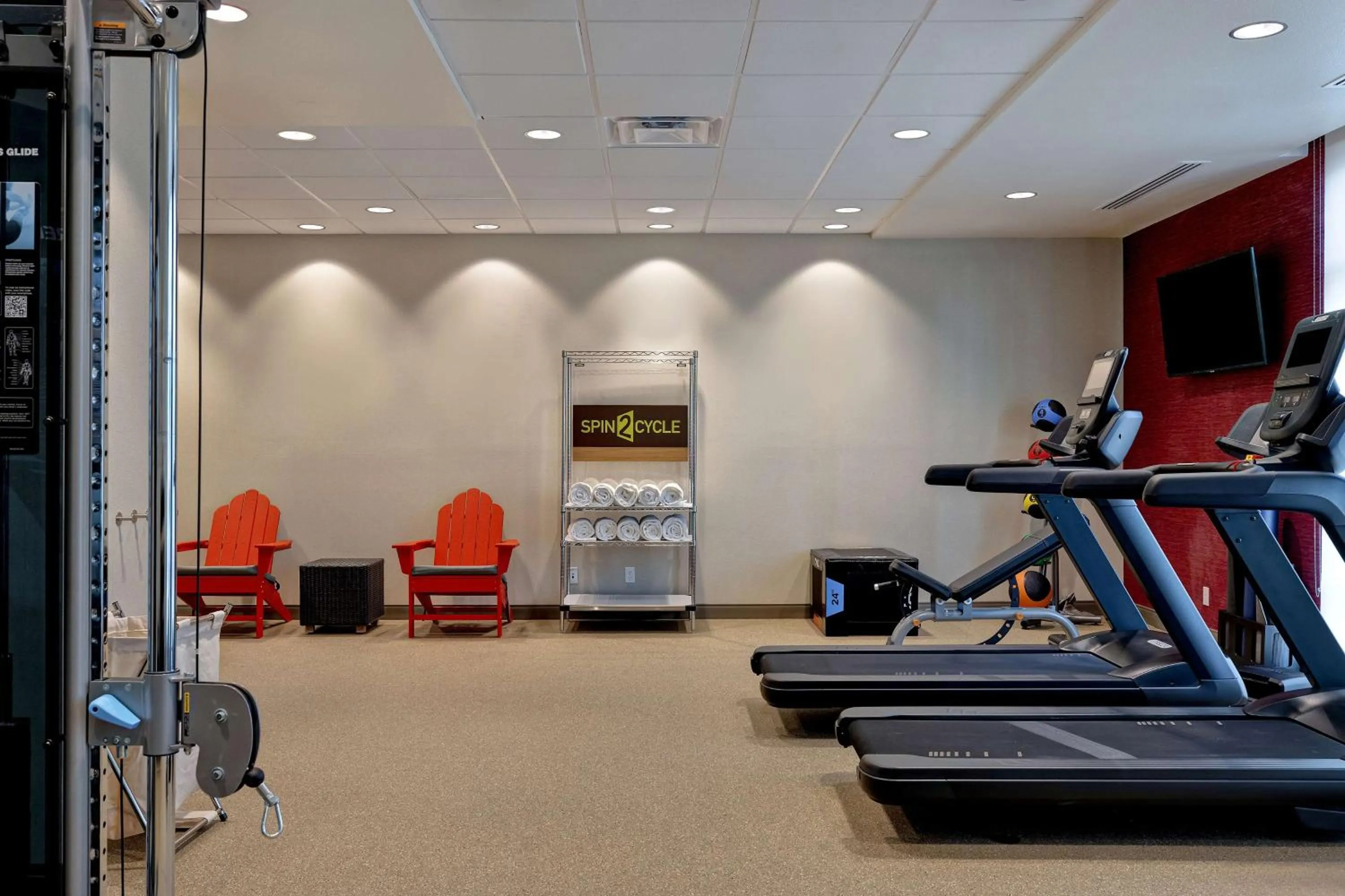 Fitness centre/facilities in Home2 Suites By Hilton Barstow, Ca