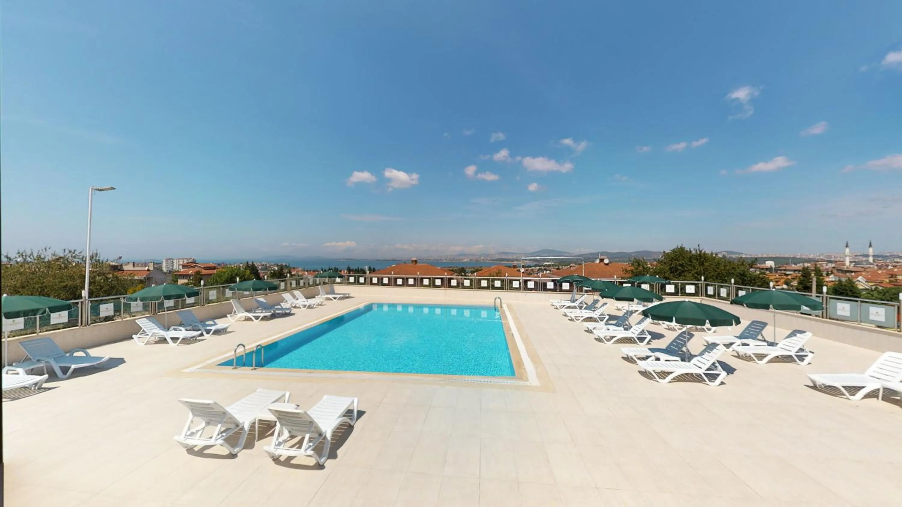 Pool view in DOUBLE ROYAL HOTEL