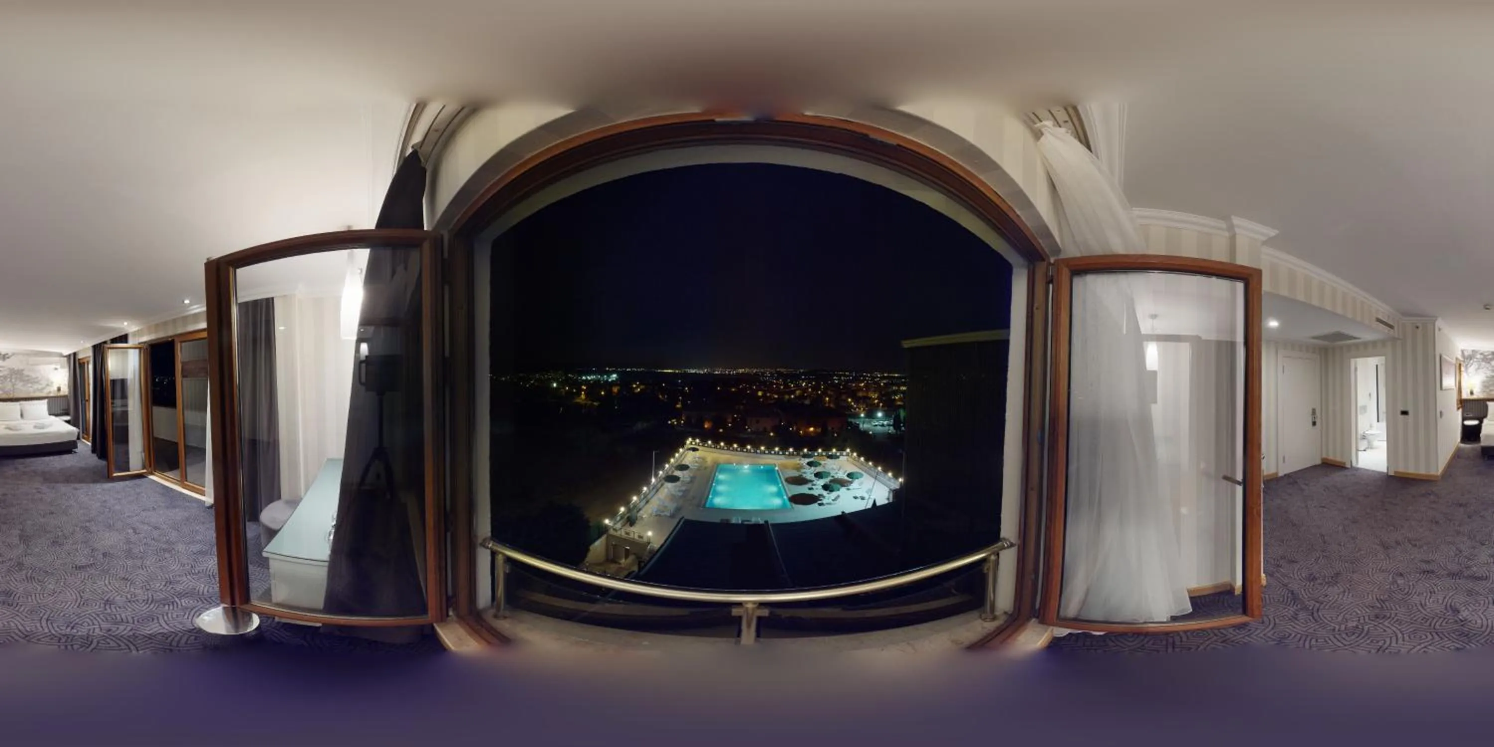 Pool view in DOUBLE ROYAL HOTEL