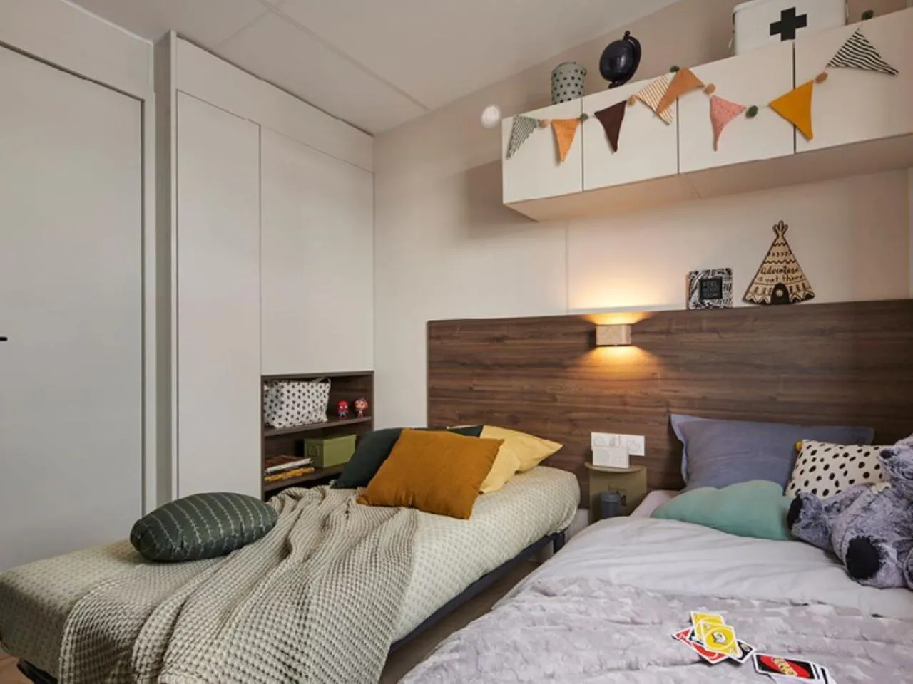 Bedroom, Bed in Mobile Homes by KelAir at Camping Domaine des Ormes