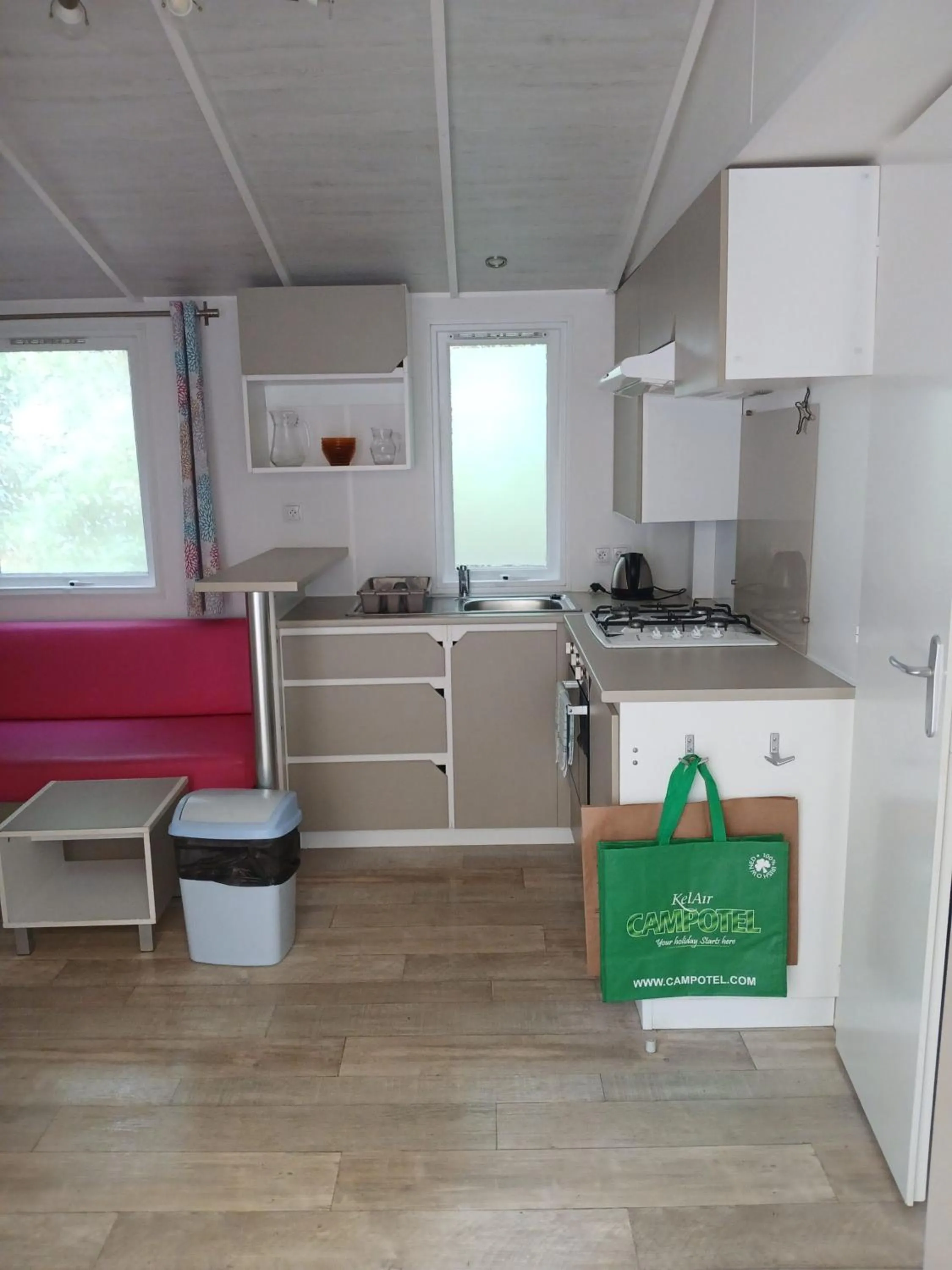 kitchen in Mobile Homes by KelAir at Camping Domaine des Ormes