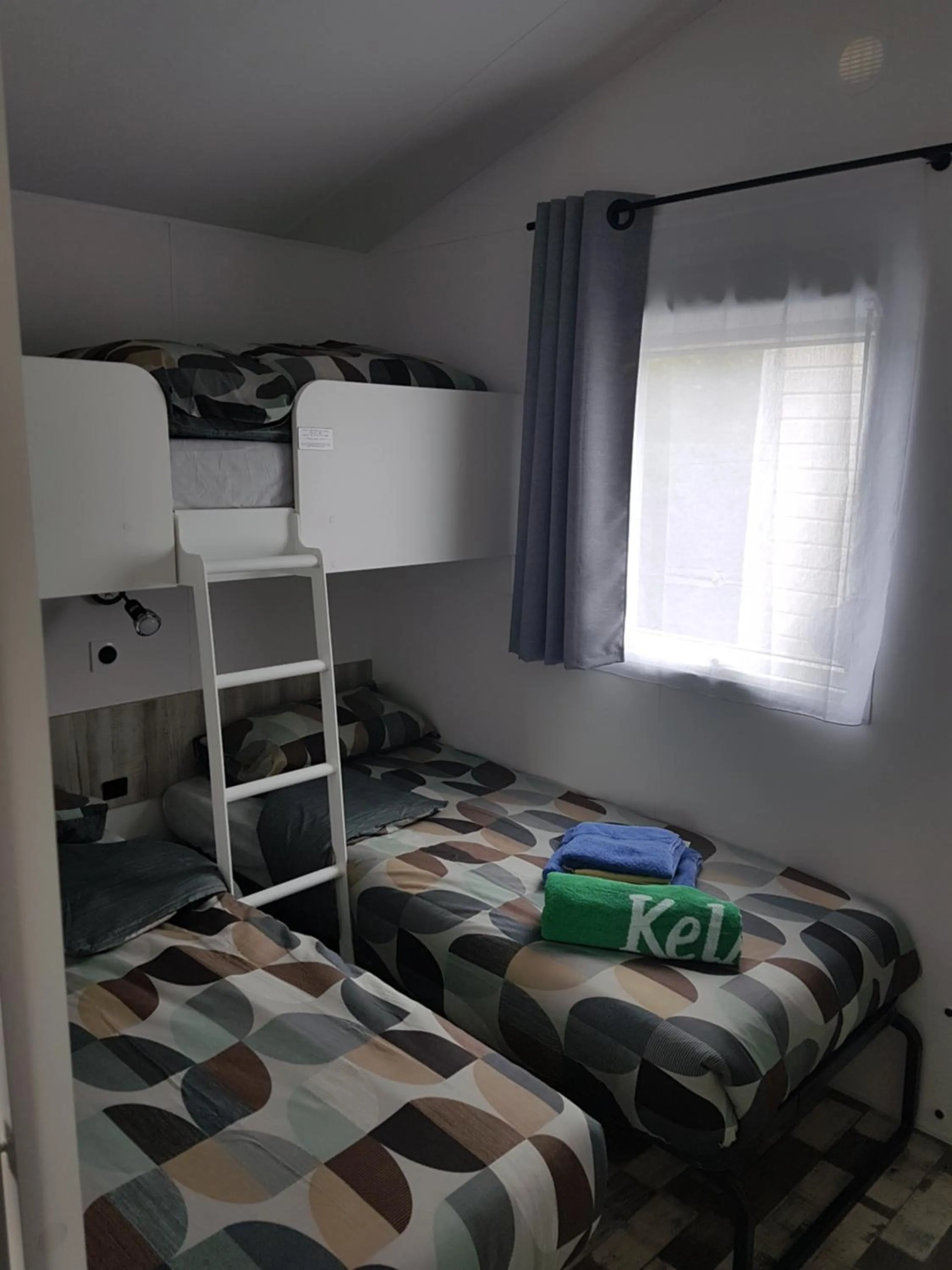 Bedroom, Bed in Mobile Homes by KelAir at Camping Domaine des Ormes